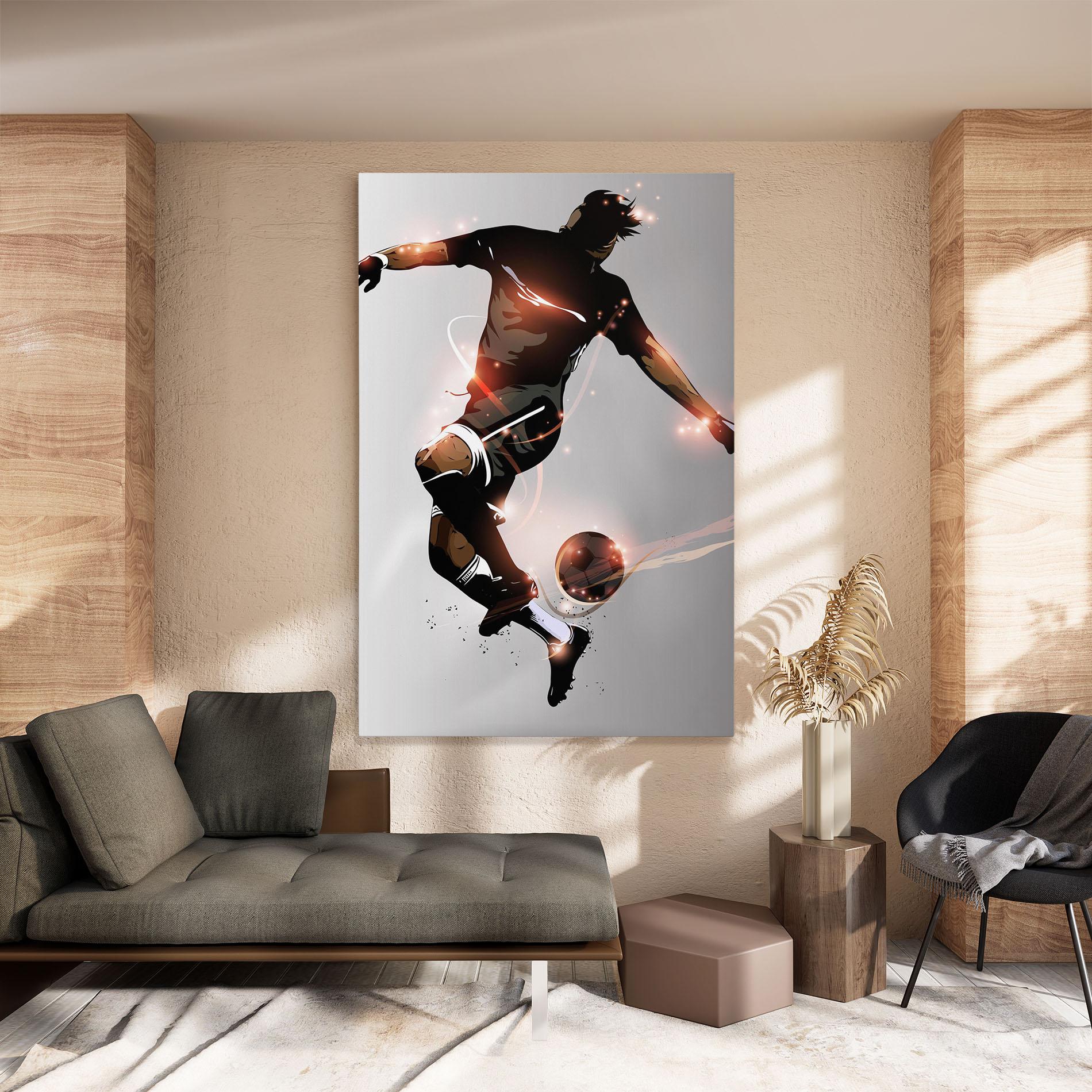 Tablou Canvas Football Jump mockup 8