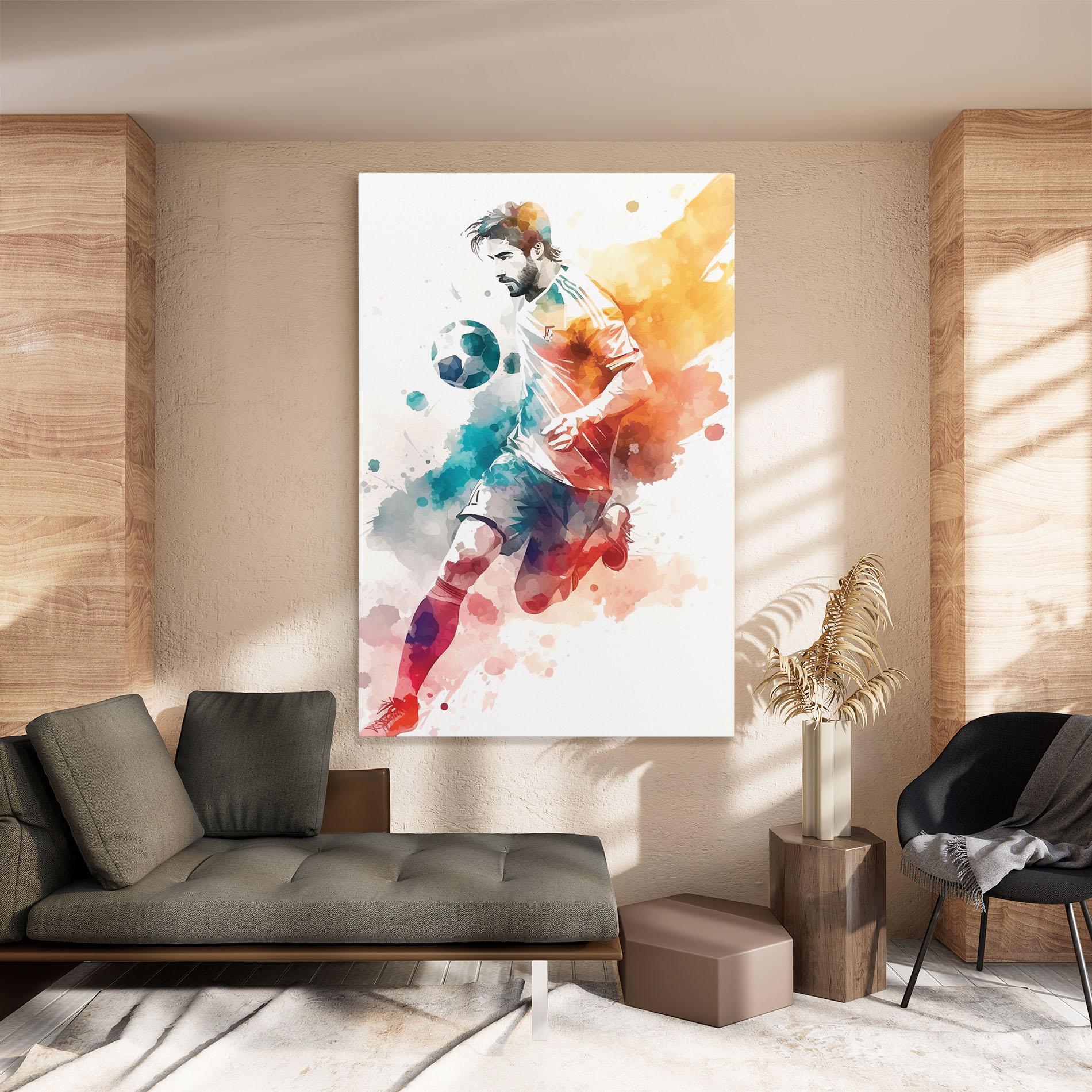 Tablou Canvas Football Watercolor mockup 8