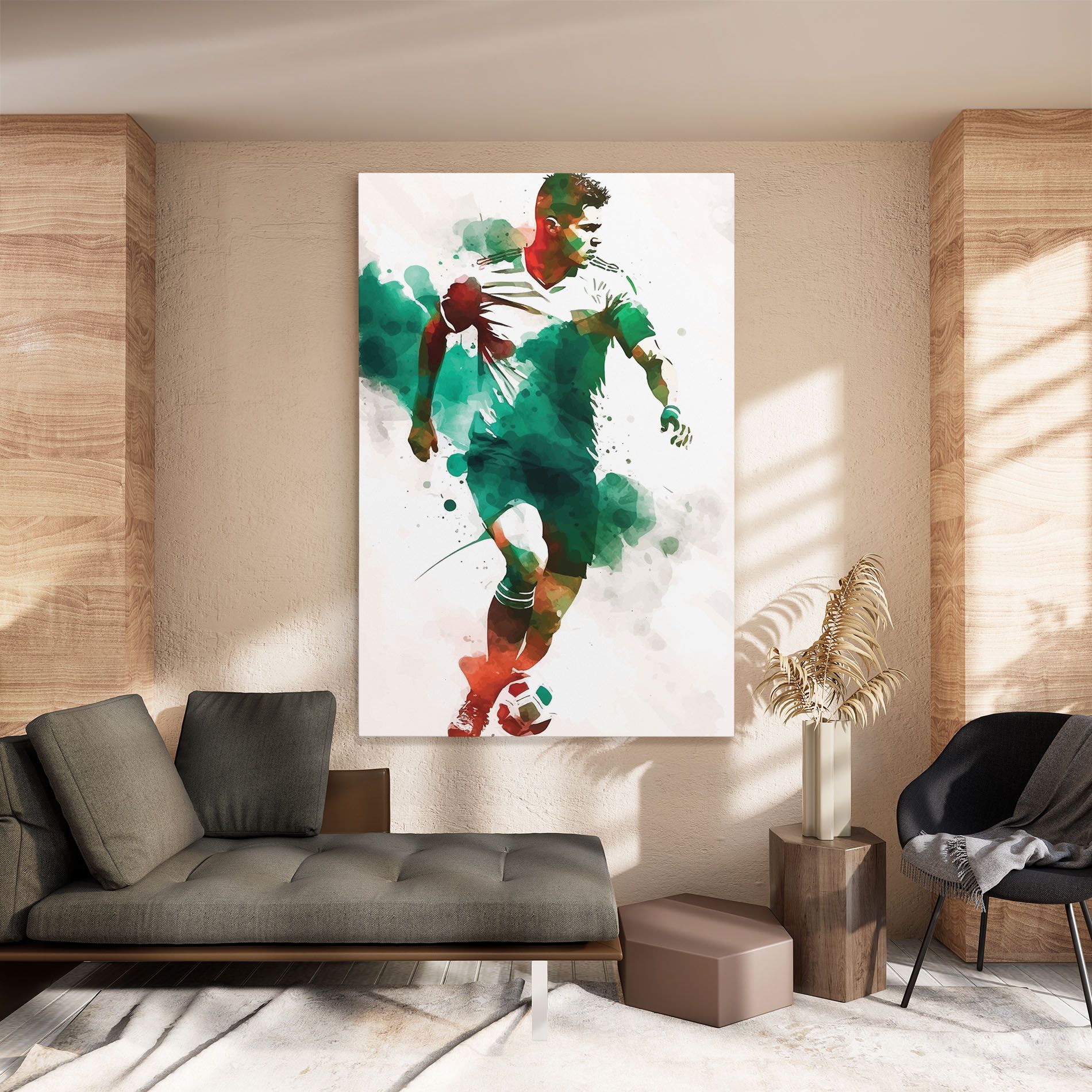 Green Football mockup 8