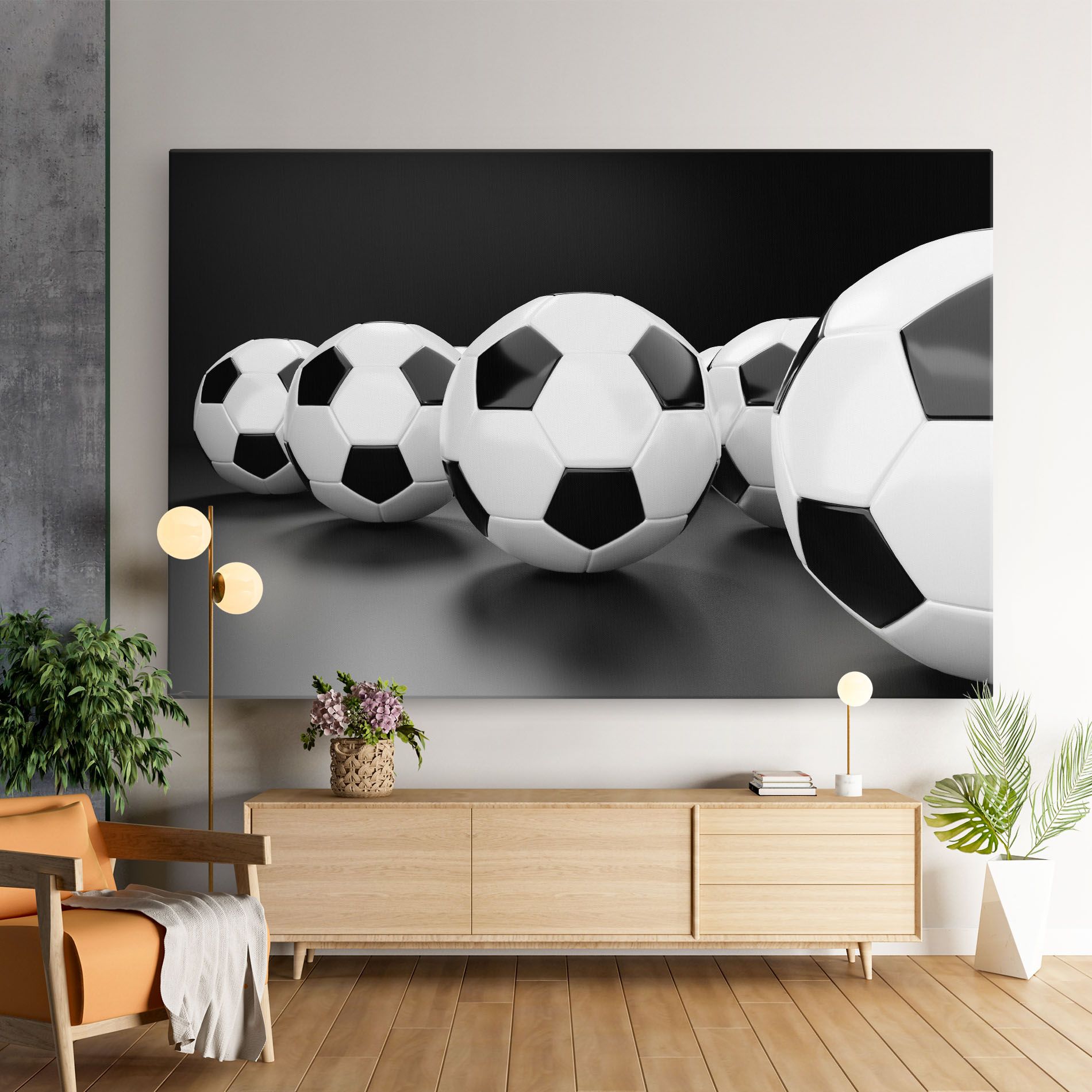 Black White Football mockup 9