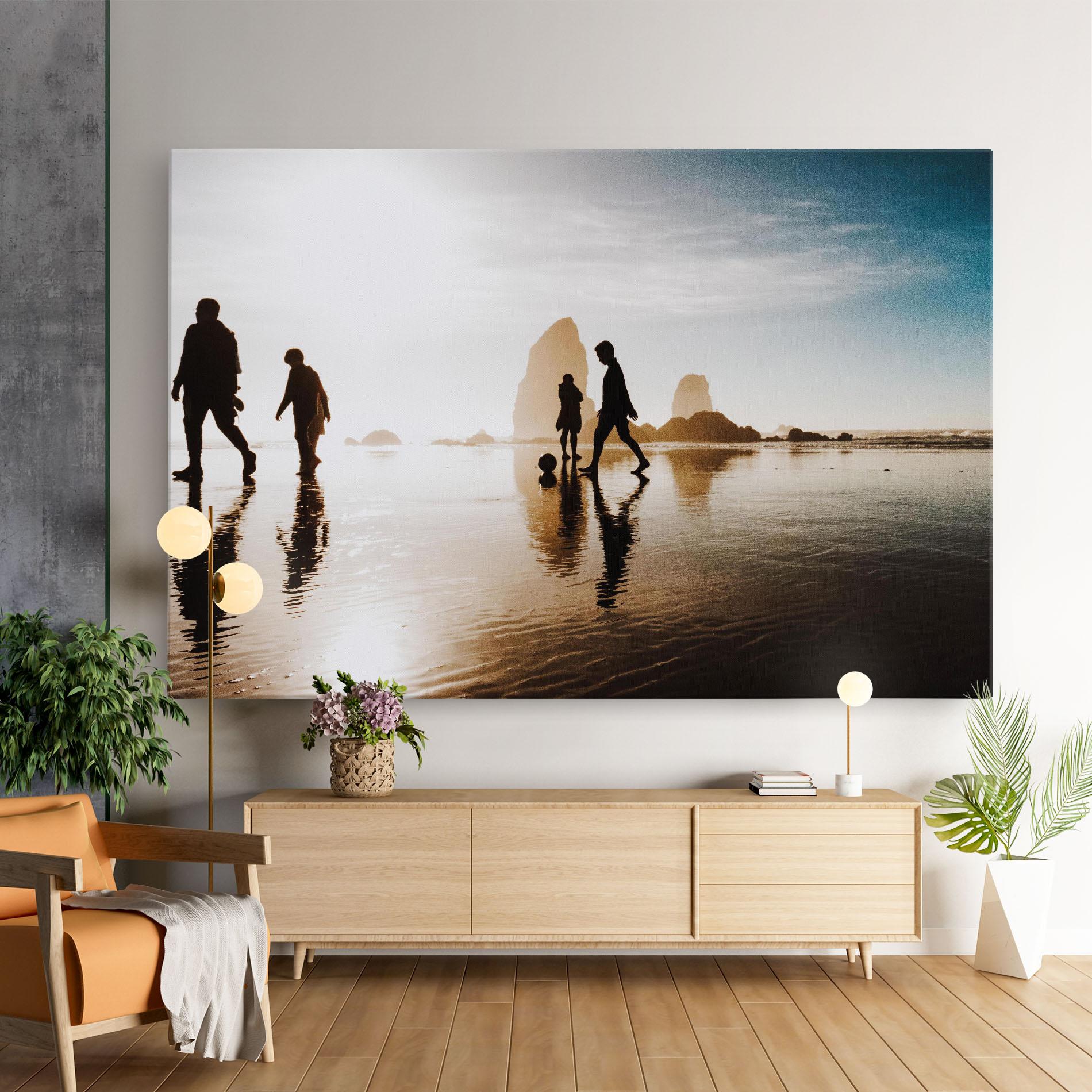 Tablou Canvas Football On Water mockup 9