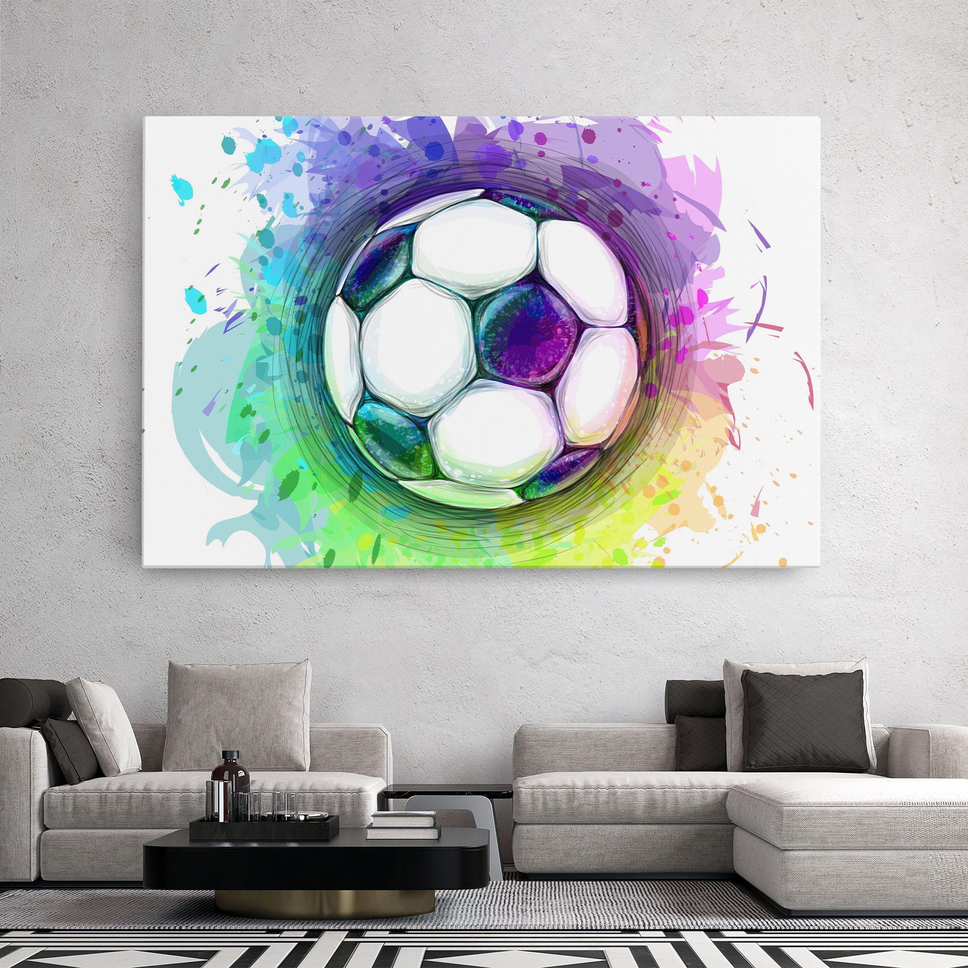 Tablou Canvas Colorful Football mockup 2