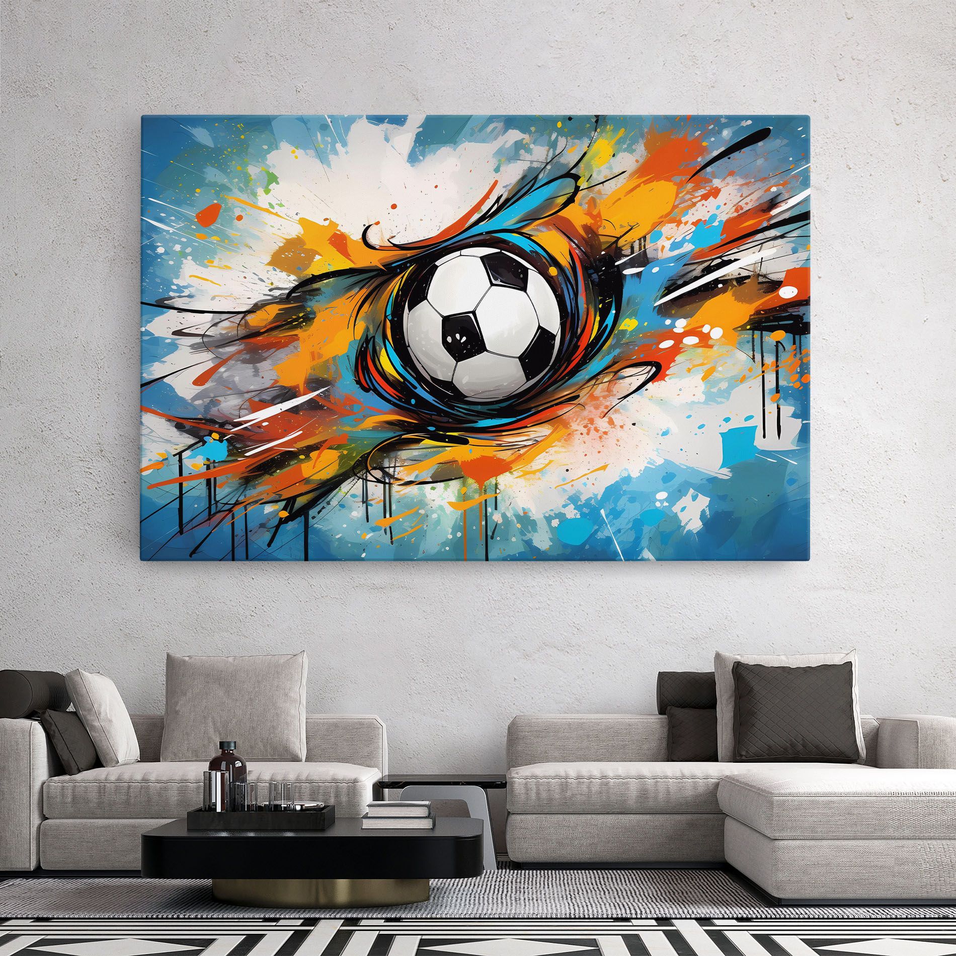 Football Flight Graffiti mockup 2