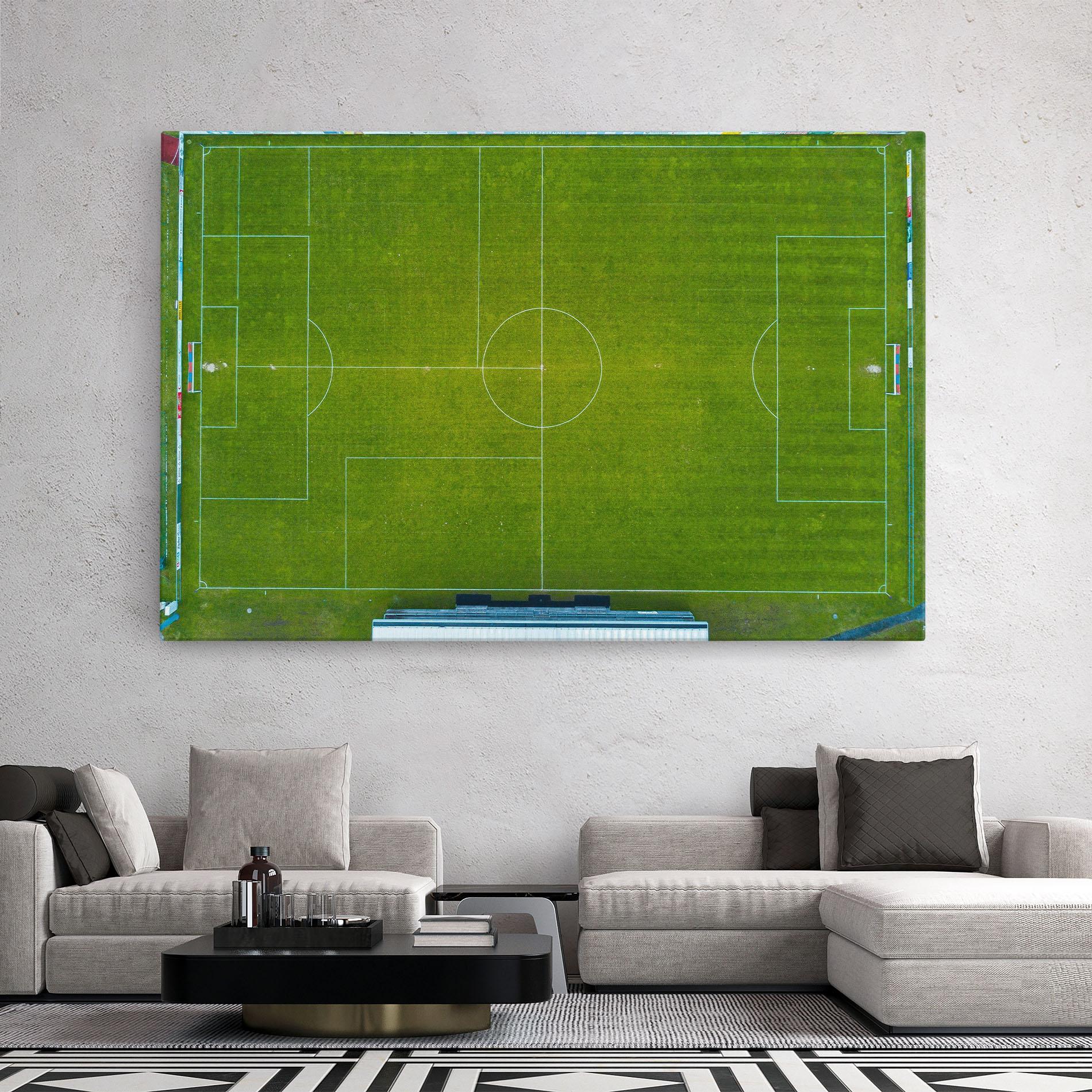Tablou Canvas Green Football Field mockup 2