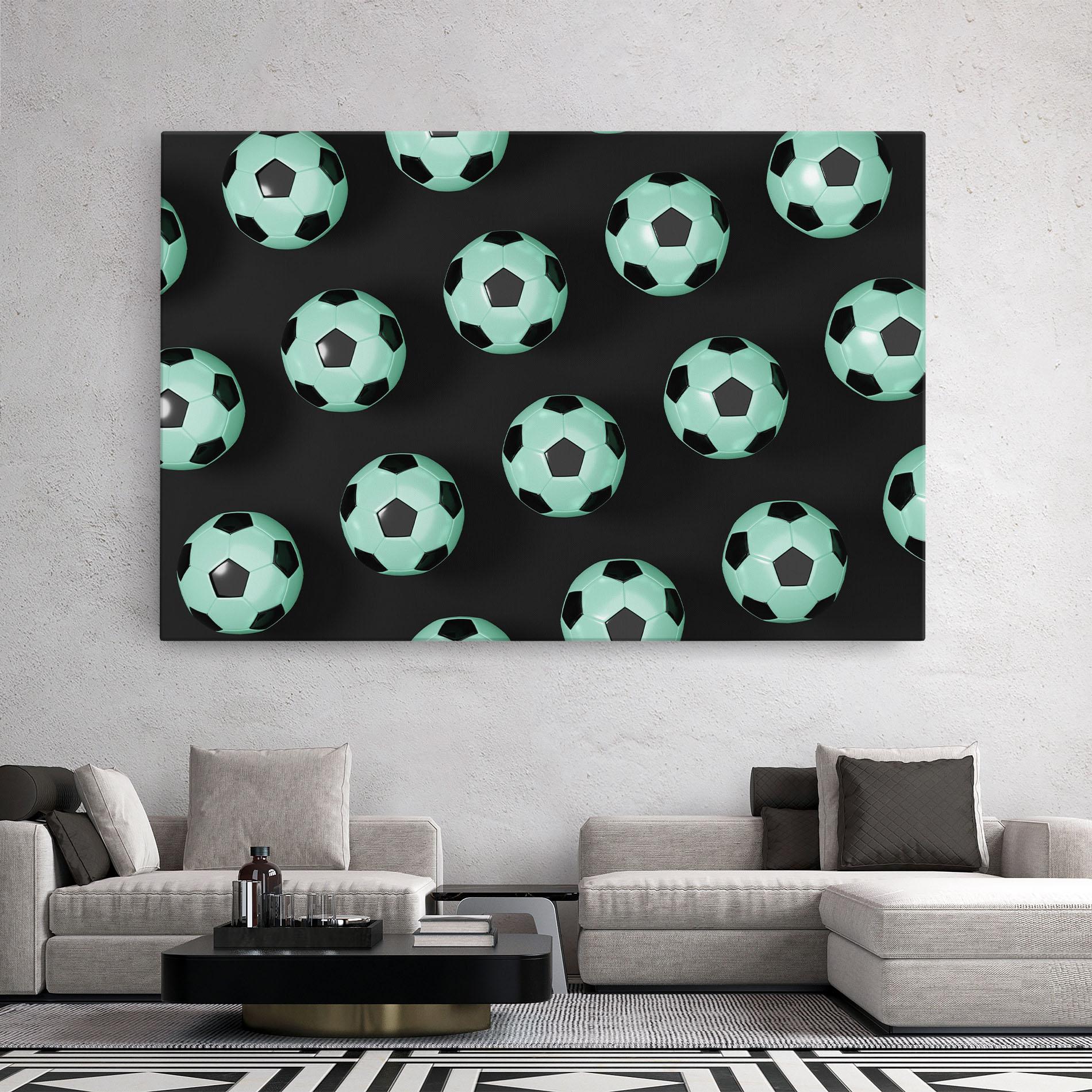 Tablou Canvas Green Light Football mockup 2