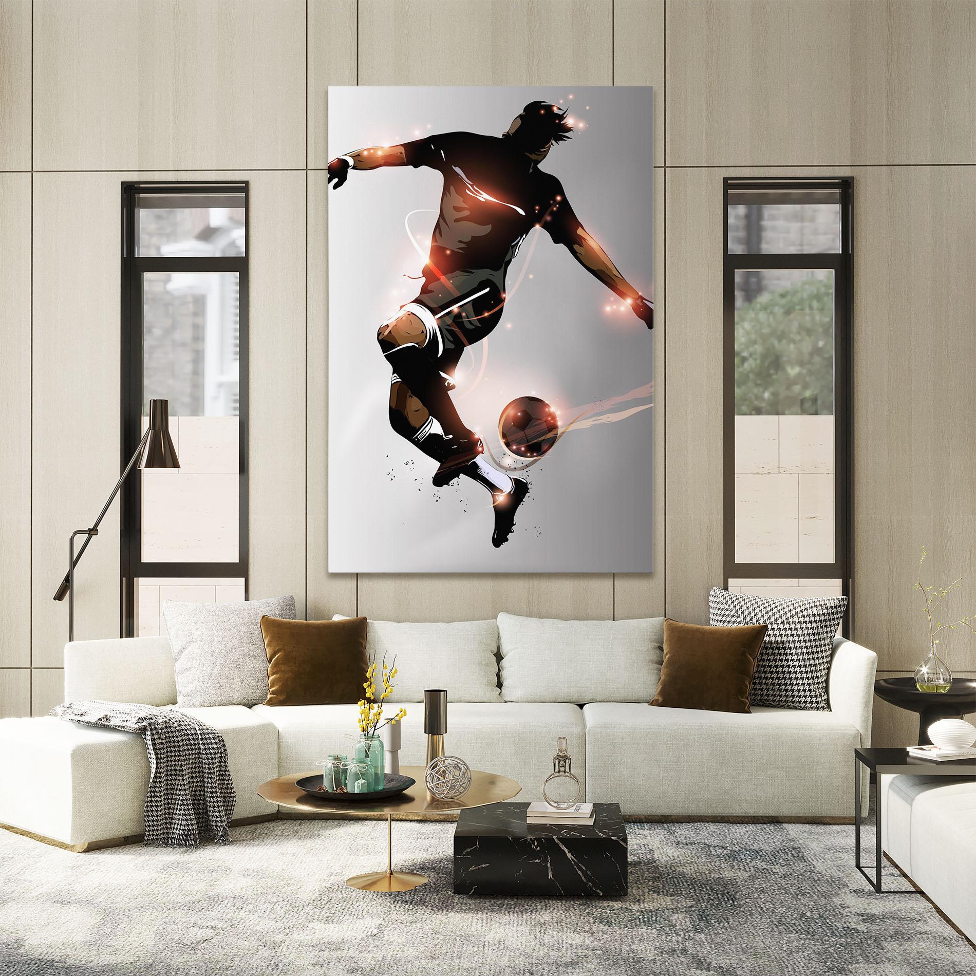 Tablou Canvas Football Jump mockup 2