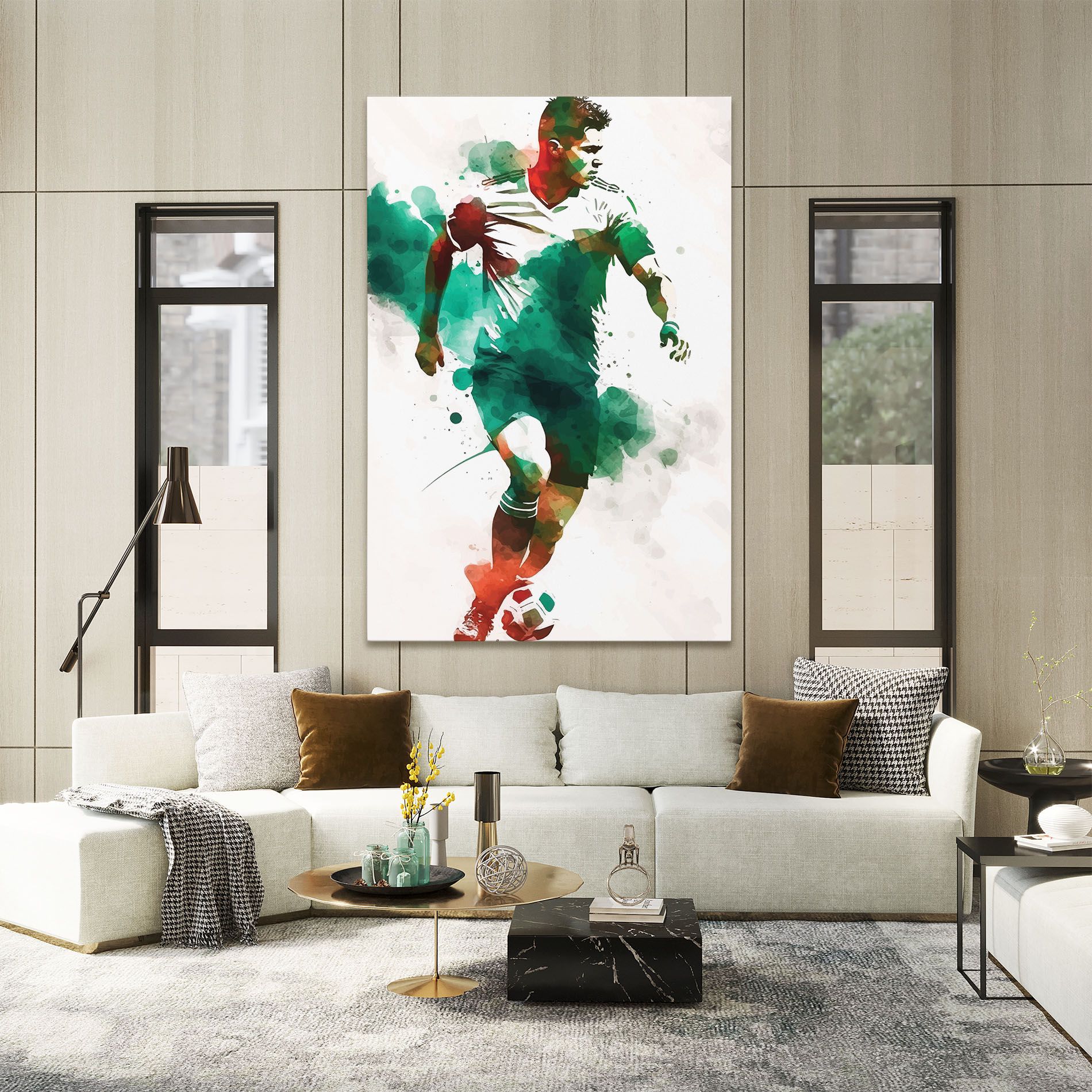 Green Football mockup 2