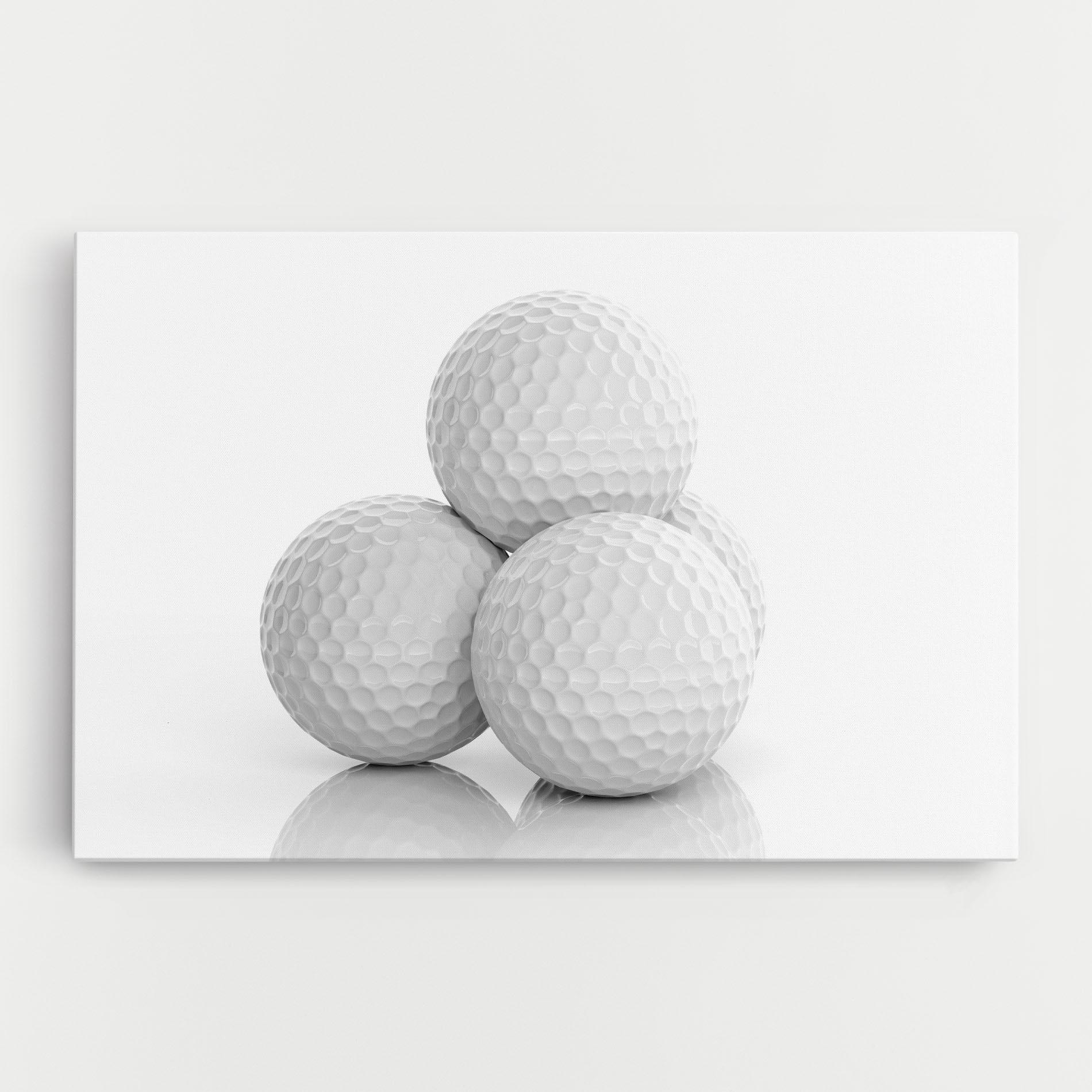 Tablou Canvas 3d Golf Balls mockup 0