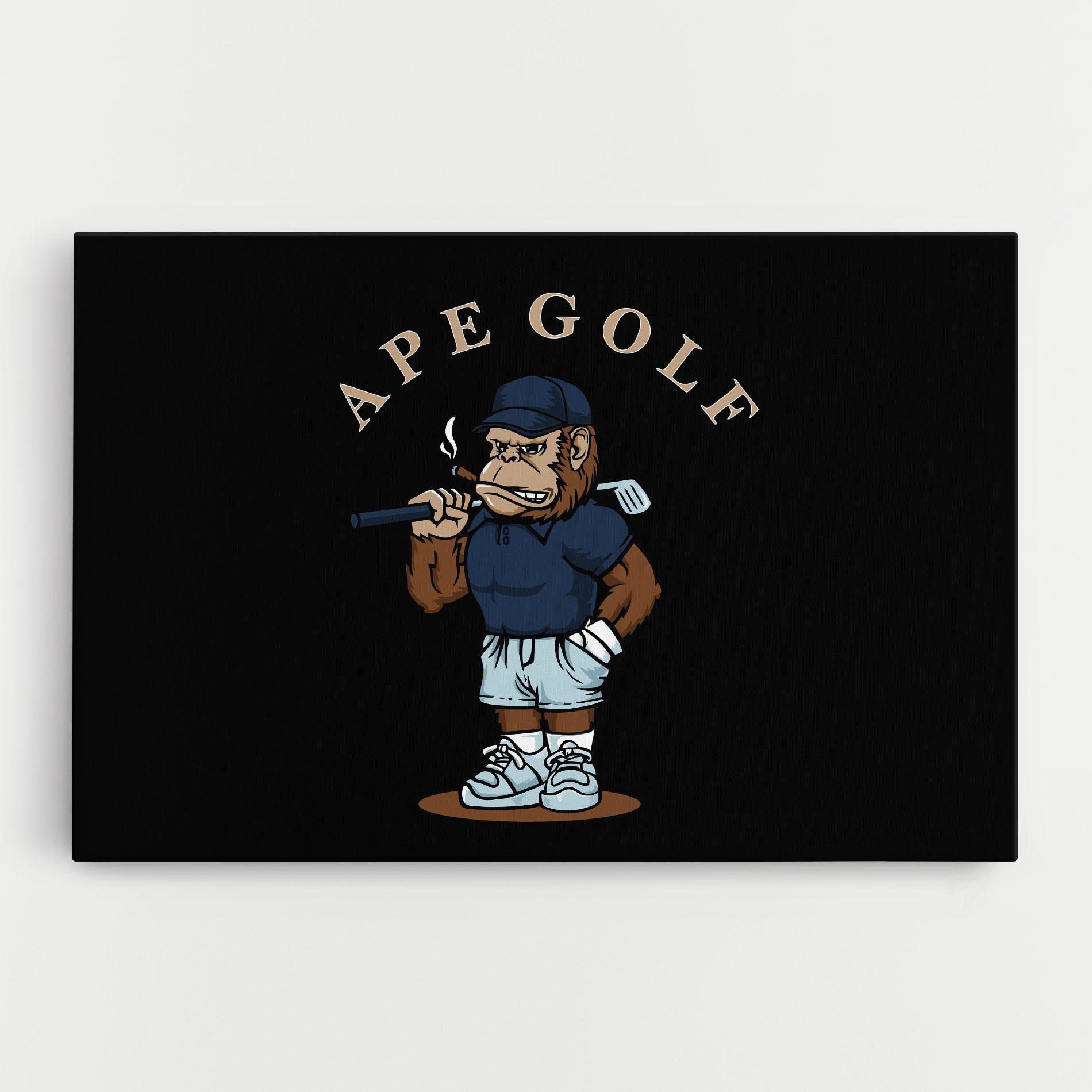 Tablou Canvas Ape Golf mockup 0