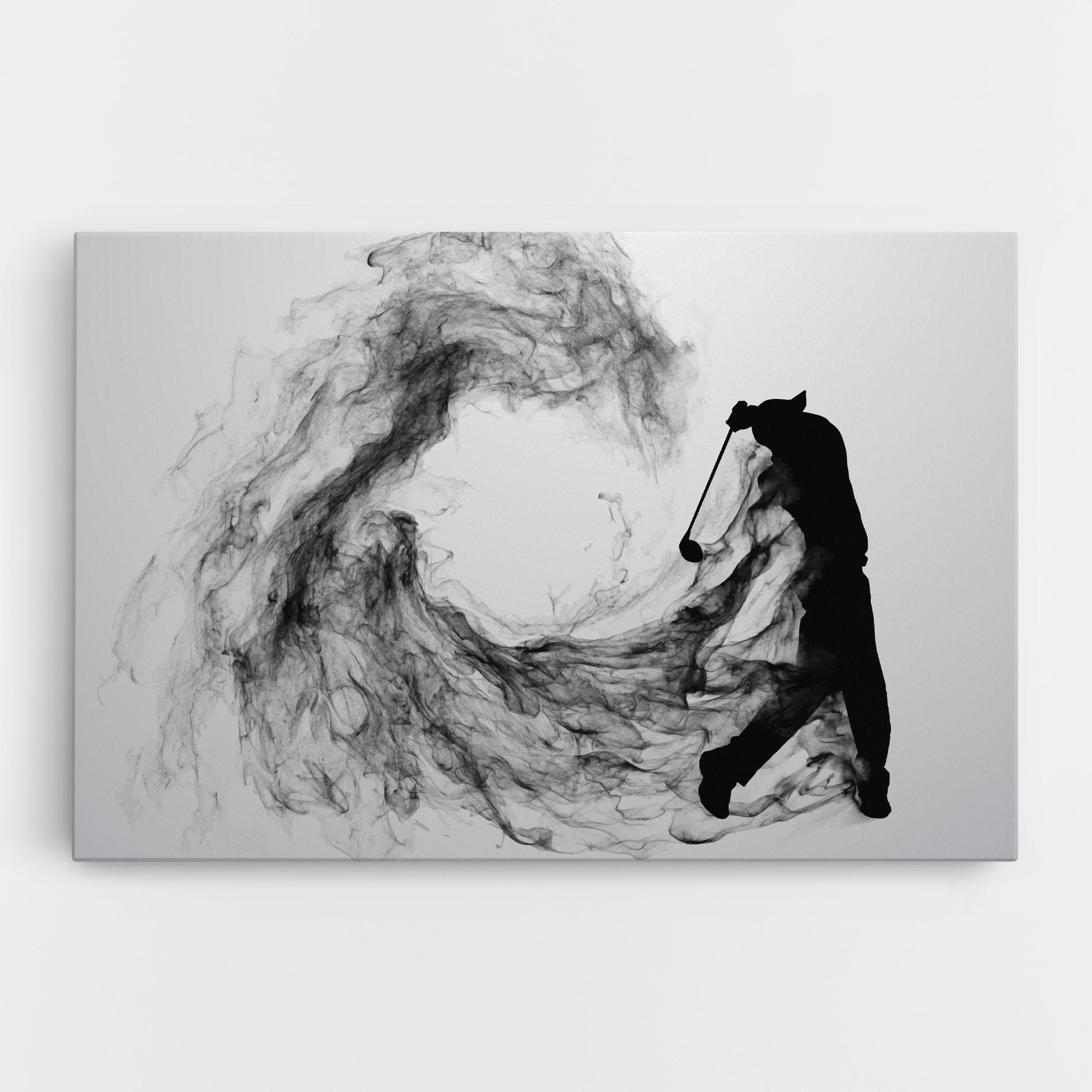 Tablou Canvas Black Smoke Golf mockup 0