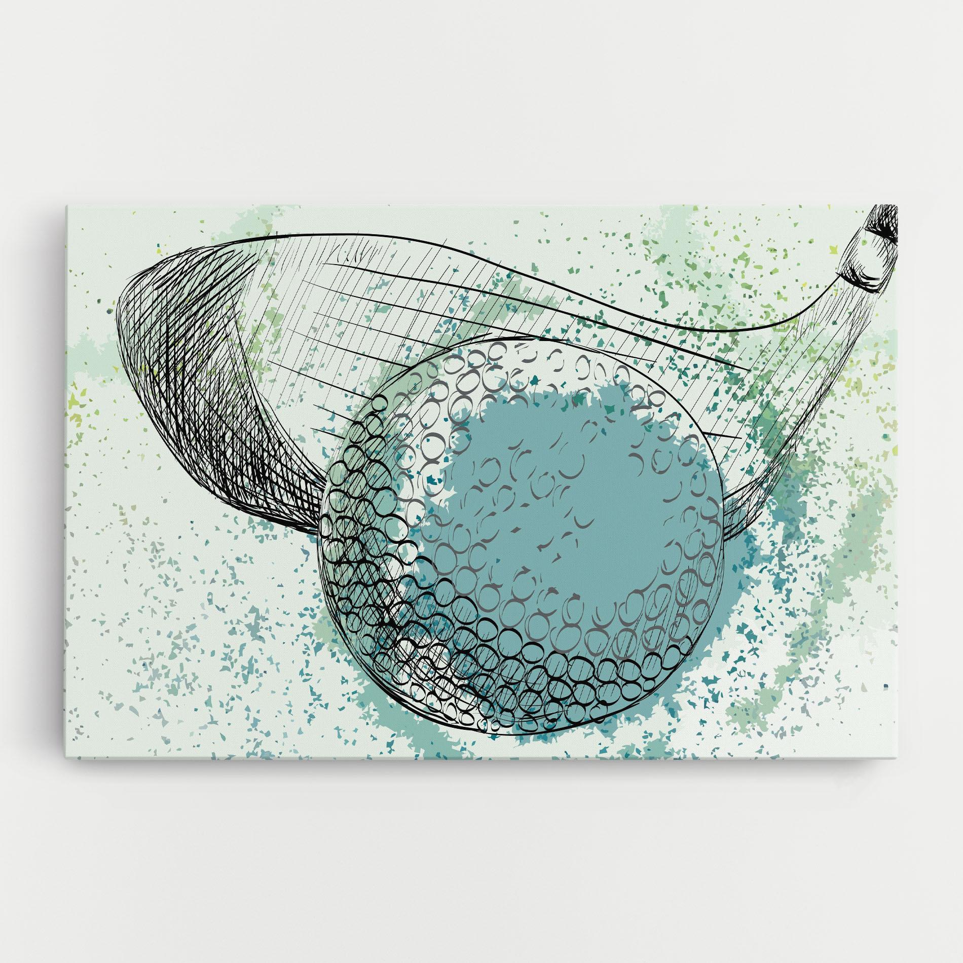 Tablou Canvas Blue Golf mockup 0