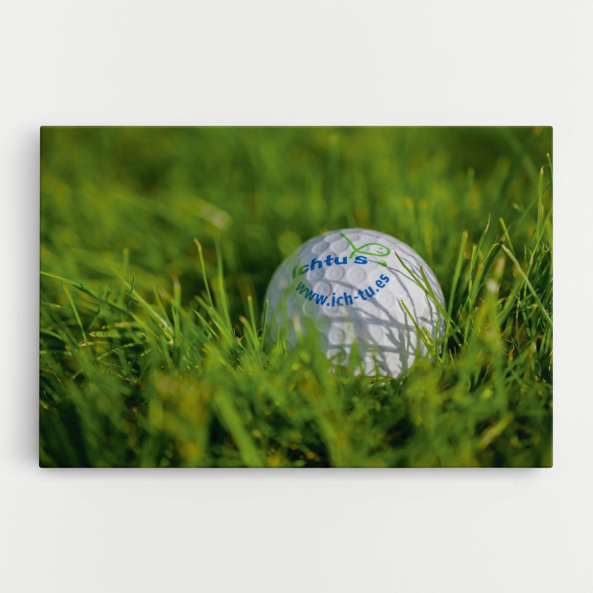 Tablou Canvas Golf Ball In Grass mockup 0