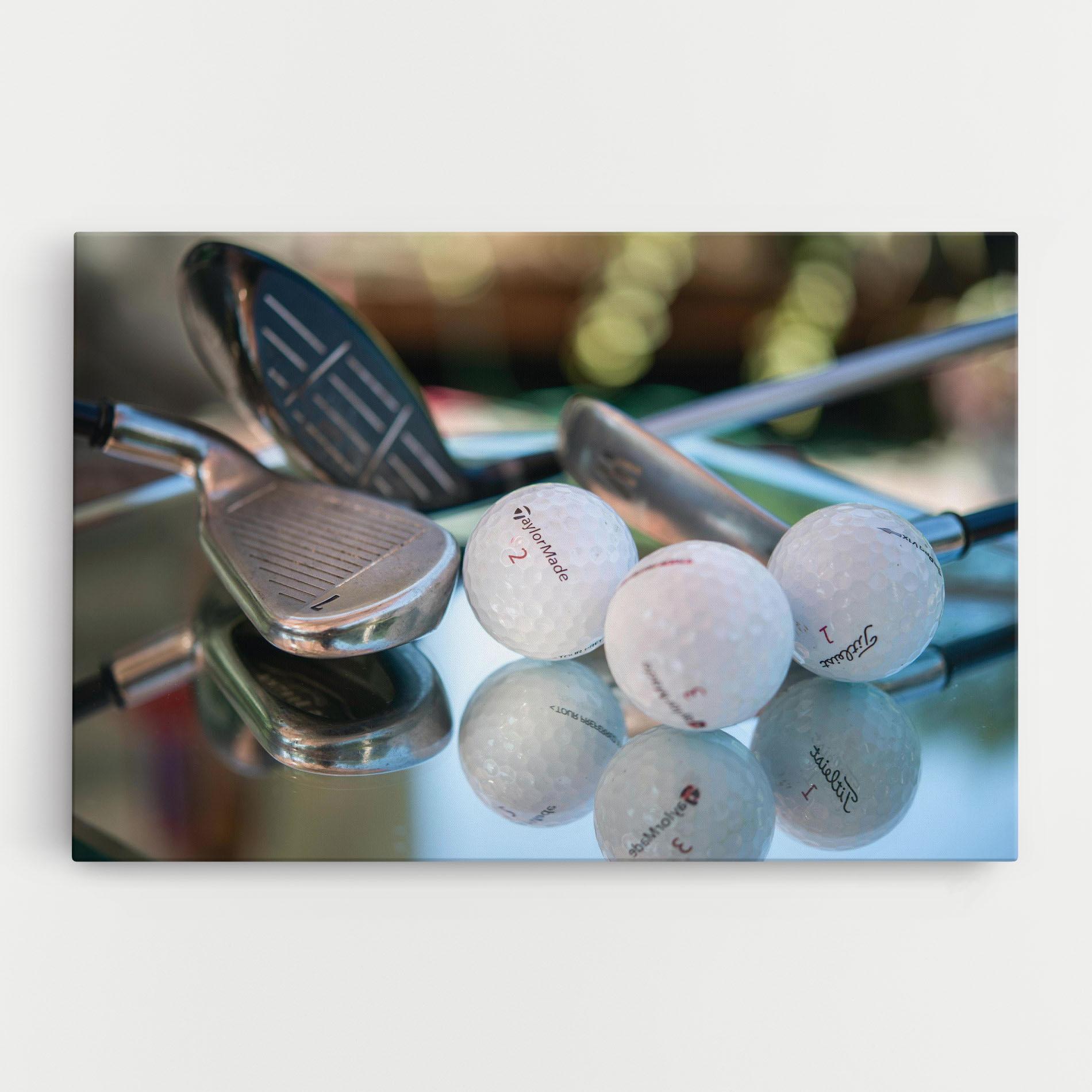 Tablou Canvas Golf Balls Set mockup 0
