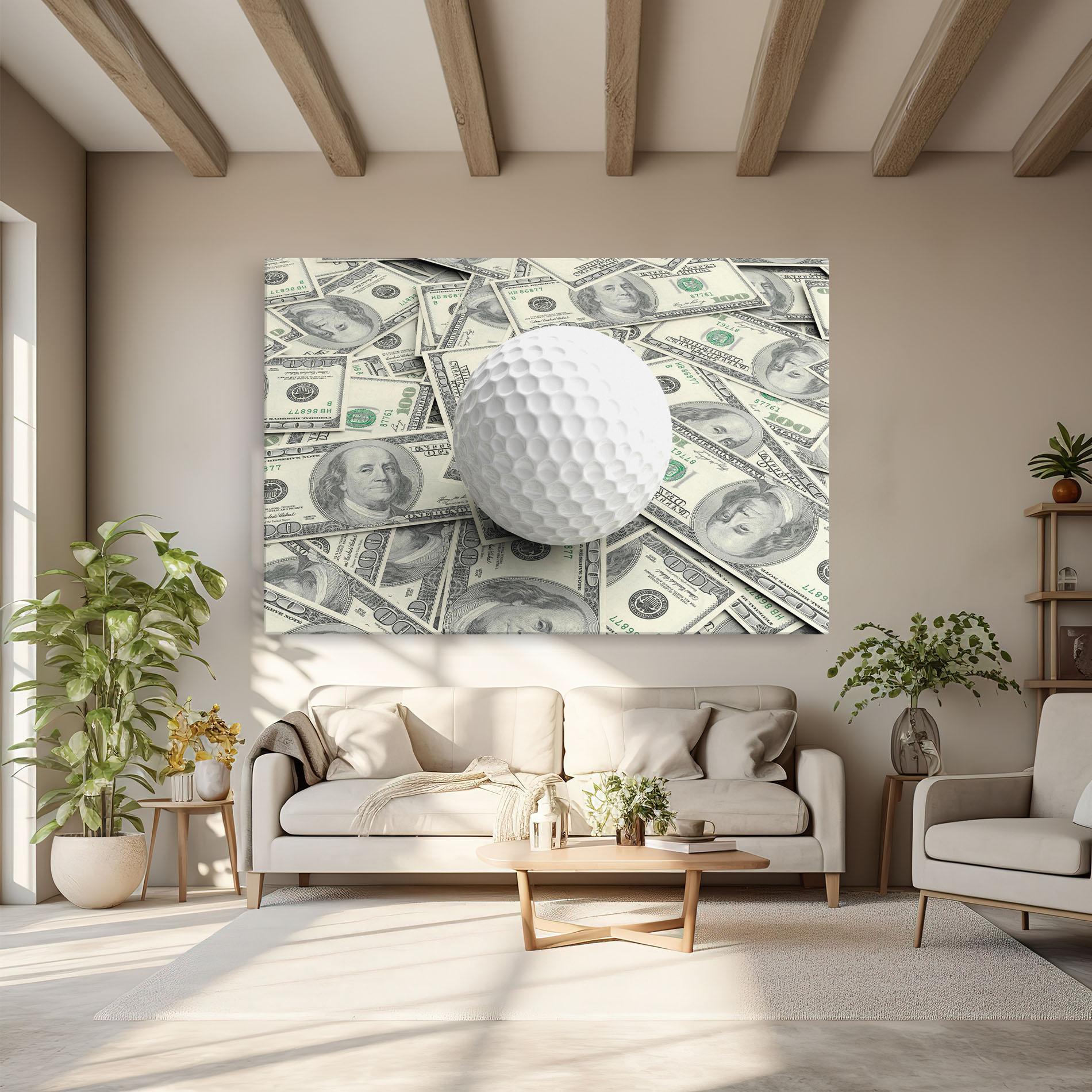 Tablou Canvas 3d Golf Ball mockup 6