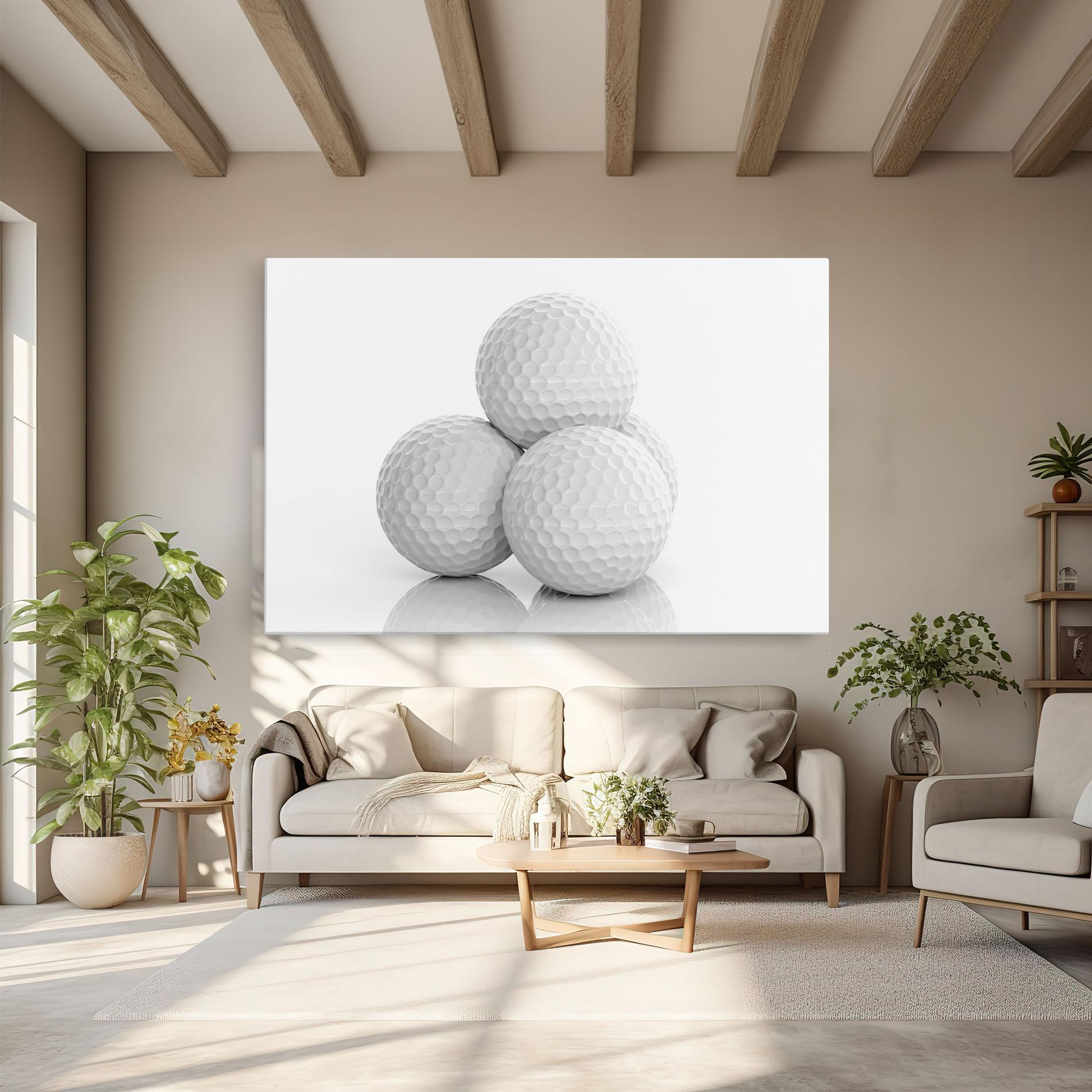 Tablou Canvas 3d Golf Balls mockup 6