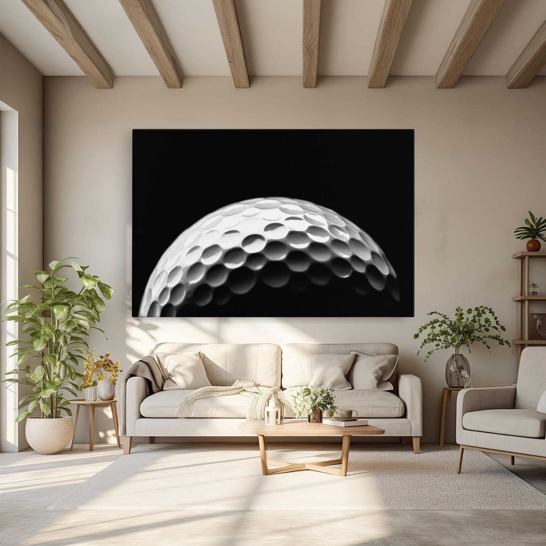 Tablou Canvas Golf Ball Close Up mockup 6