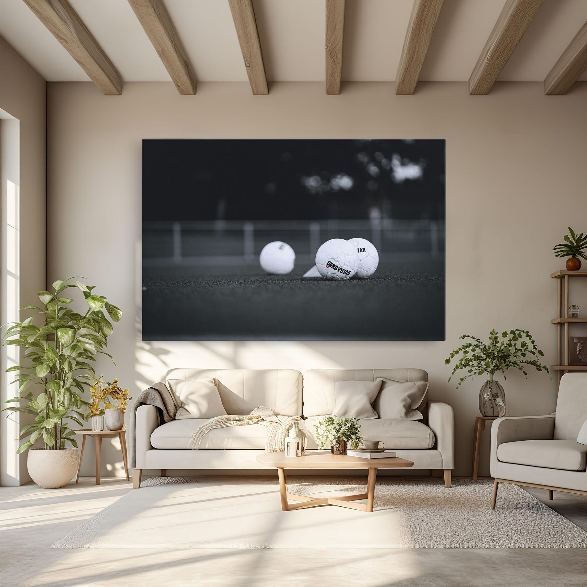 Tablou Canvas Golf Ball On Grey mockup 6