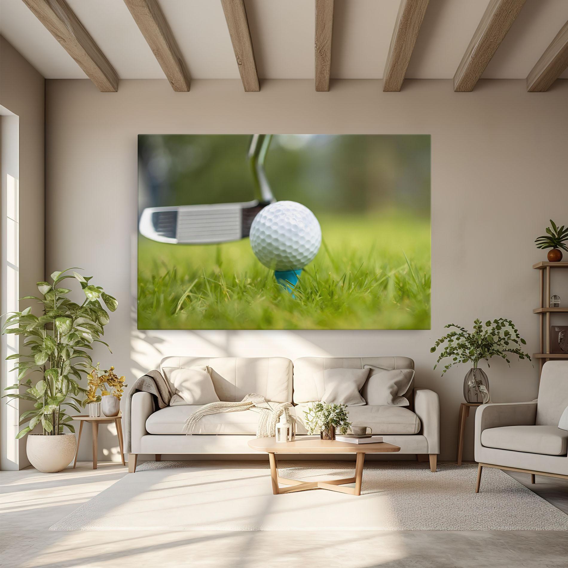 Tablou Canvas Golf Ball Tee mockup 6