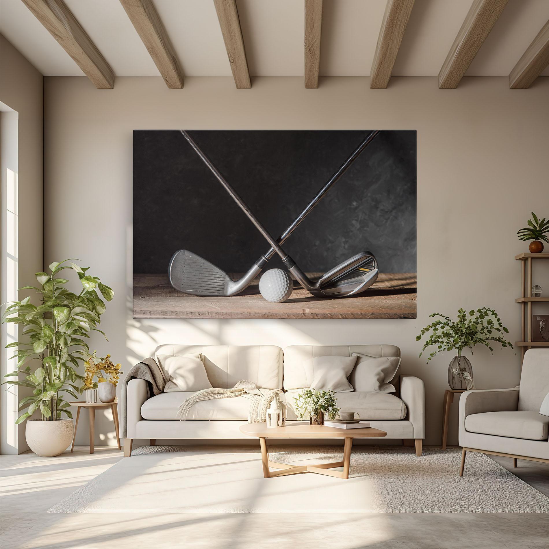 Tablou Canvas Golf Club Ball mockup 6