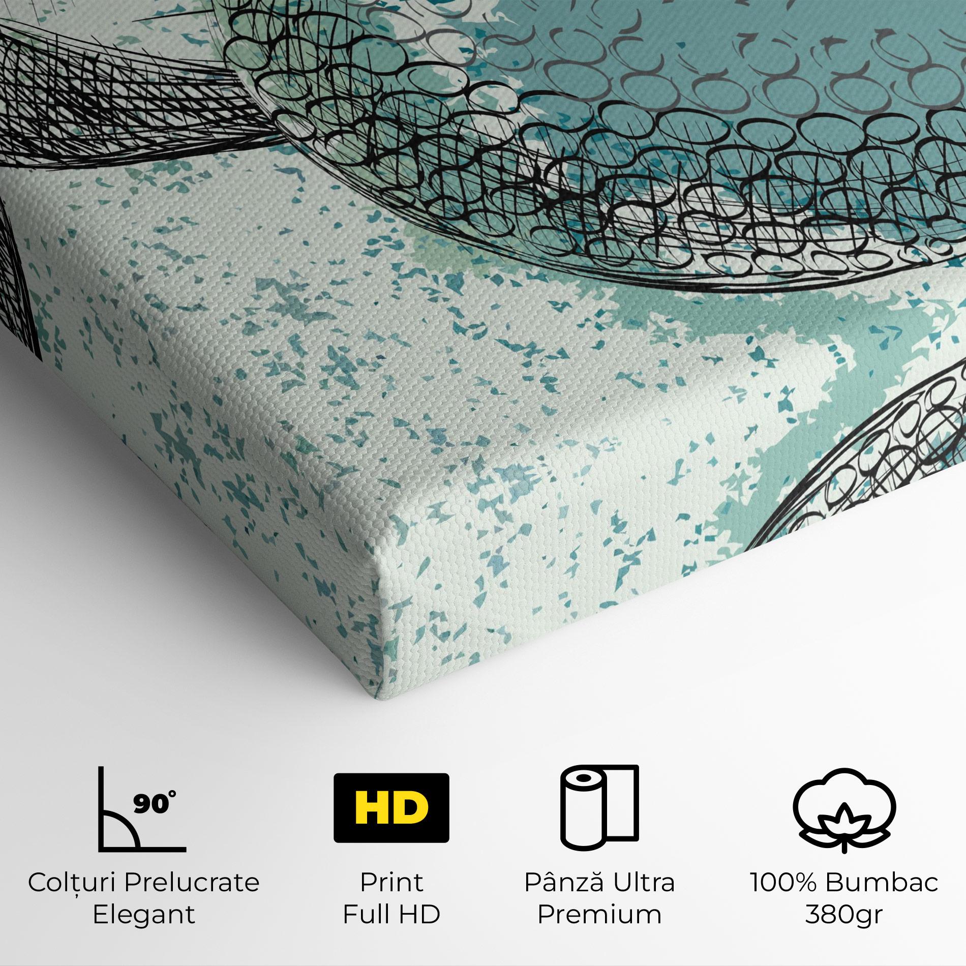 Tablou Canvas Blue Golf mockup 4