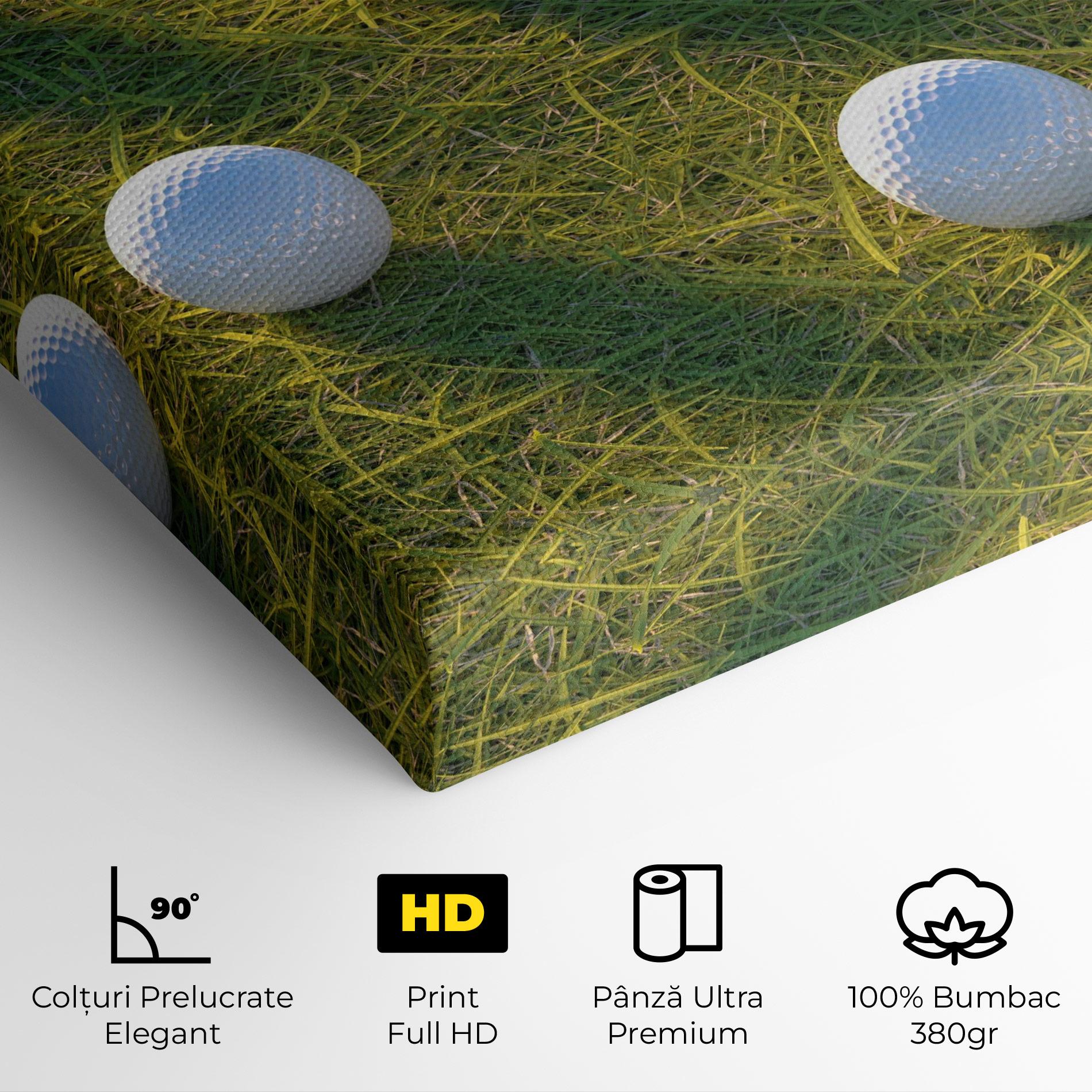 Tablou Canvas Golf Ball On Grass mockup 4