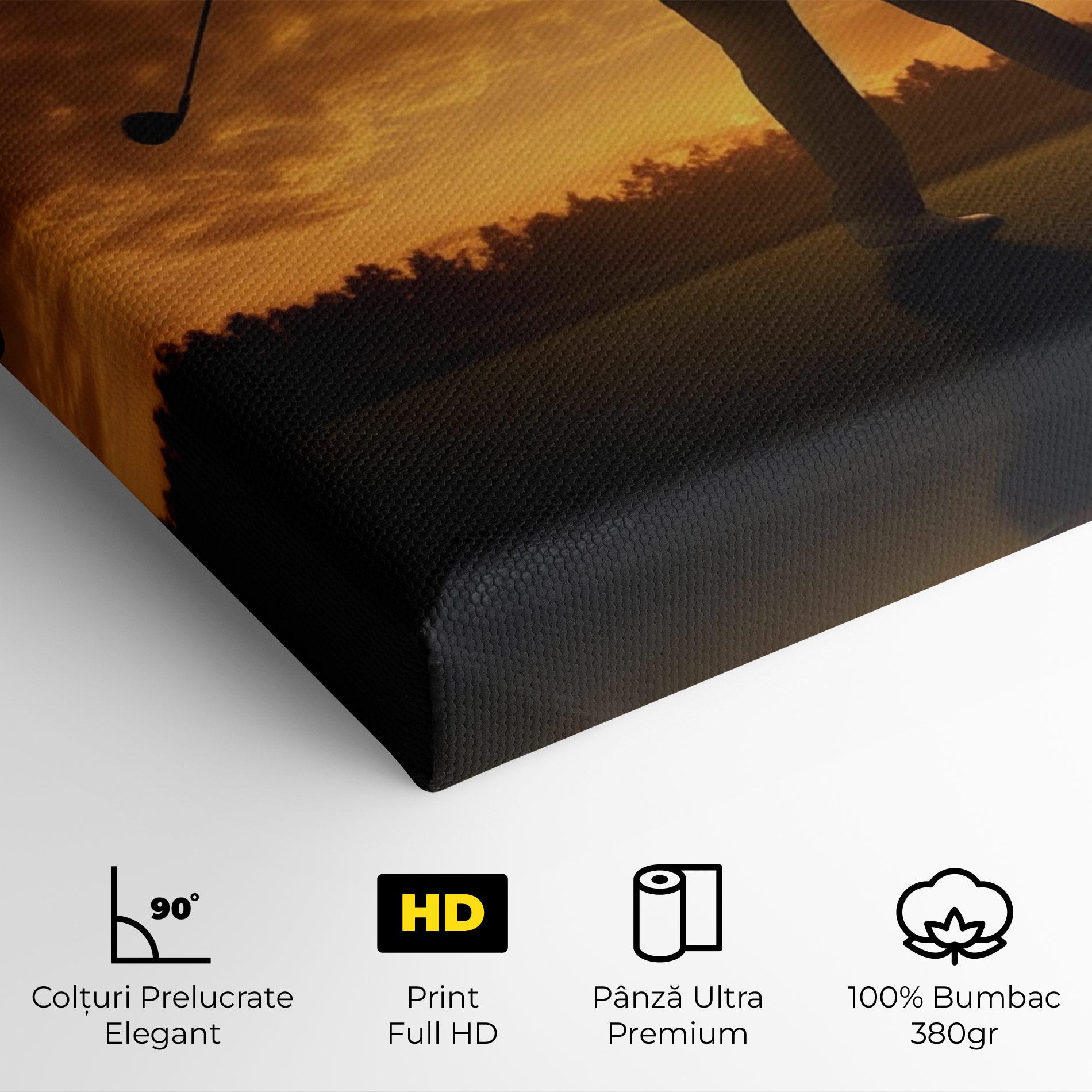 Tablou Canvas Golf Course Sunset mockup 4
