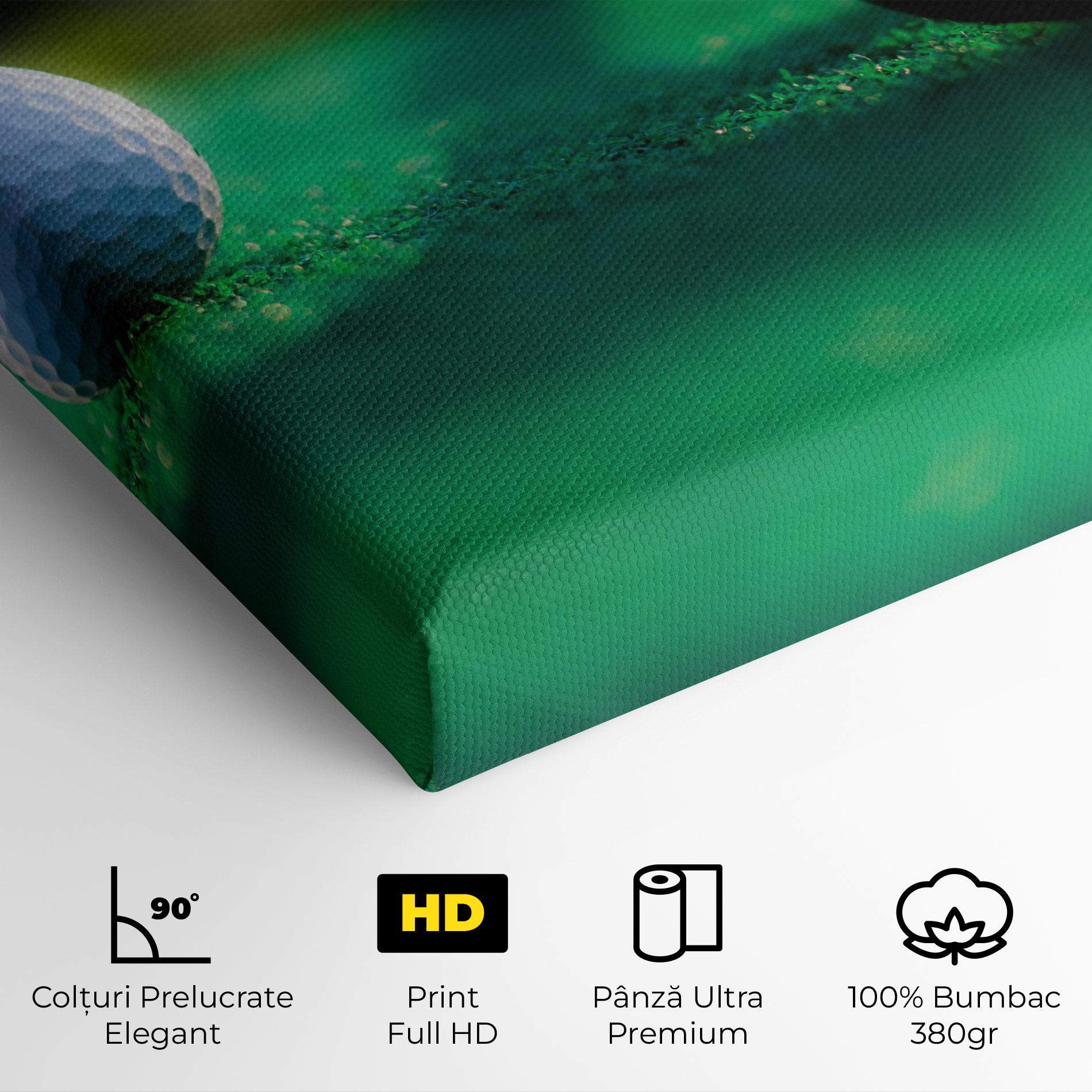 Tablou Canvas Green Grass Golf Ball mockup 4