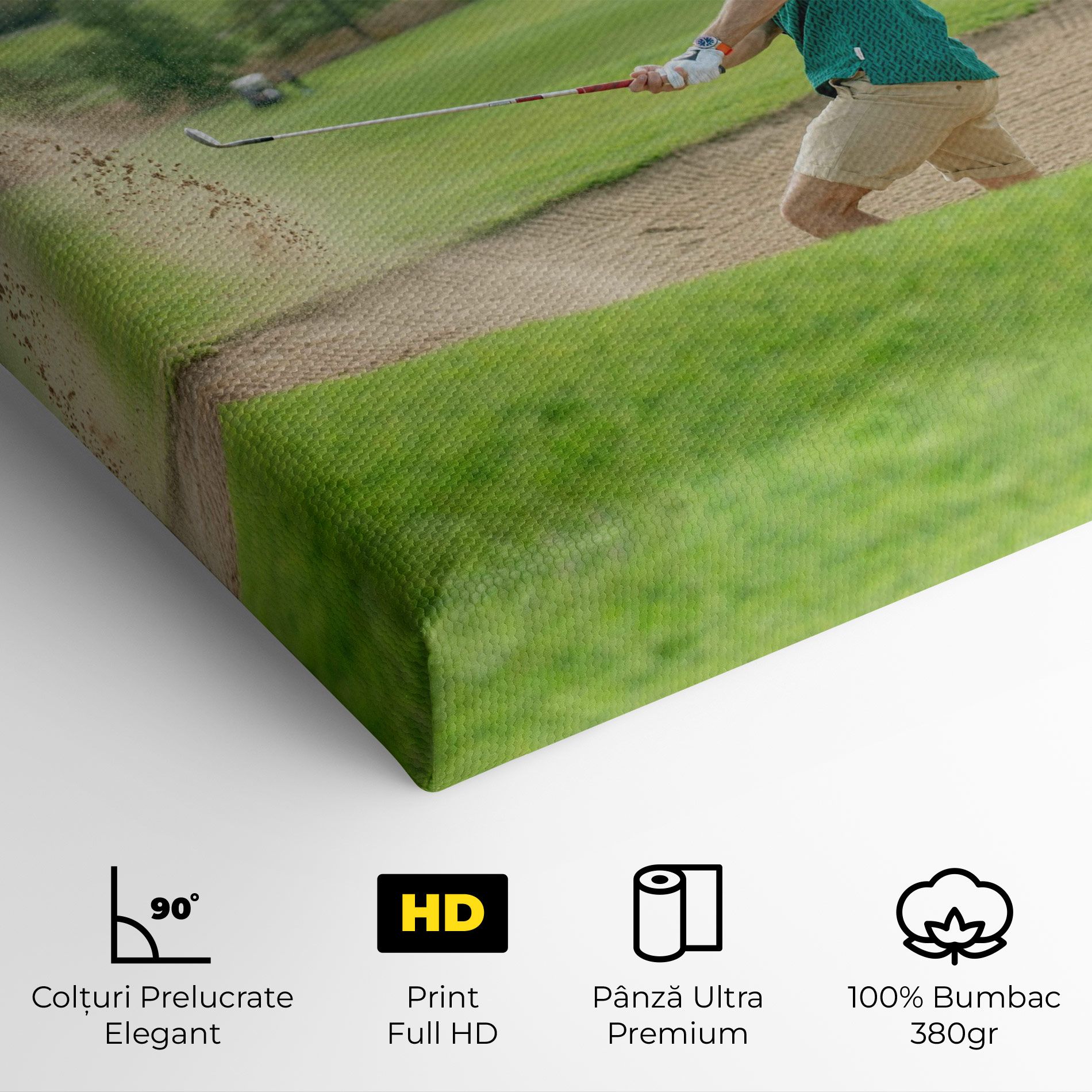 Green Tshirt Golf Player mockup 4