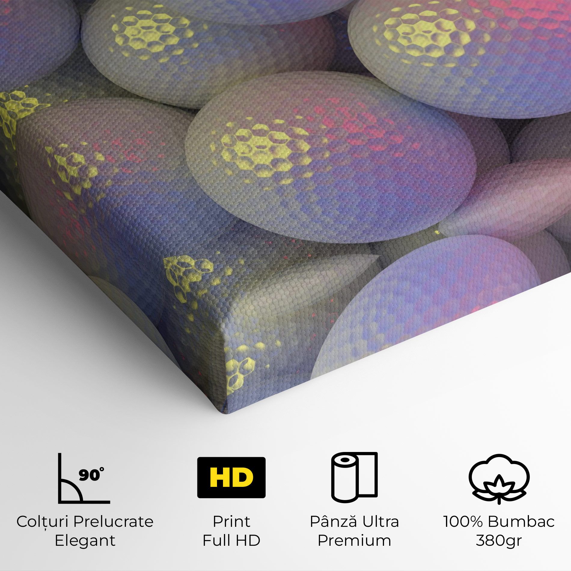 Purple Light Golf Ball mockup 4