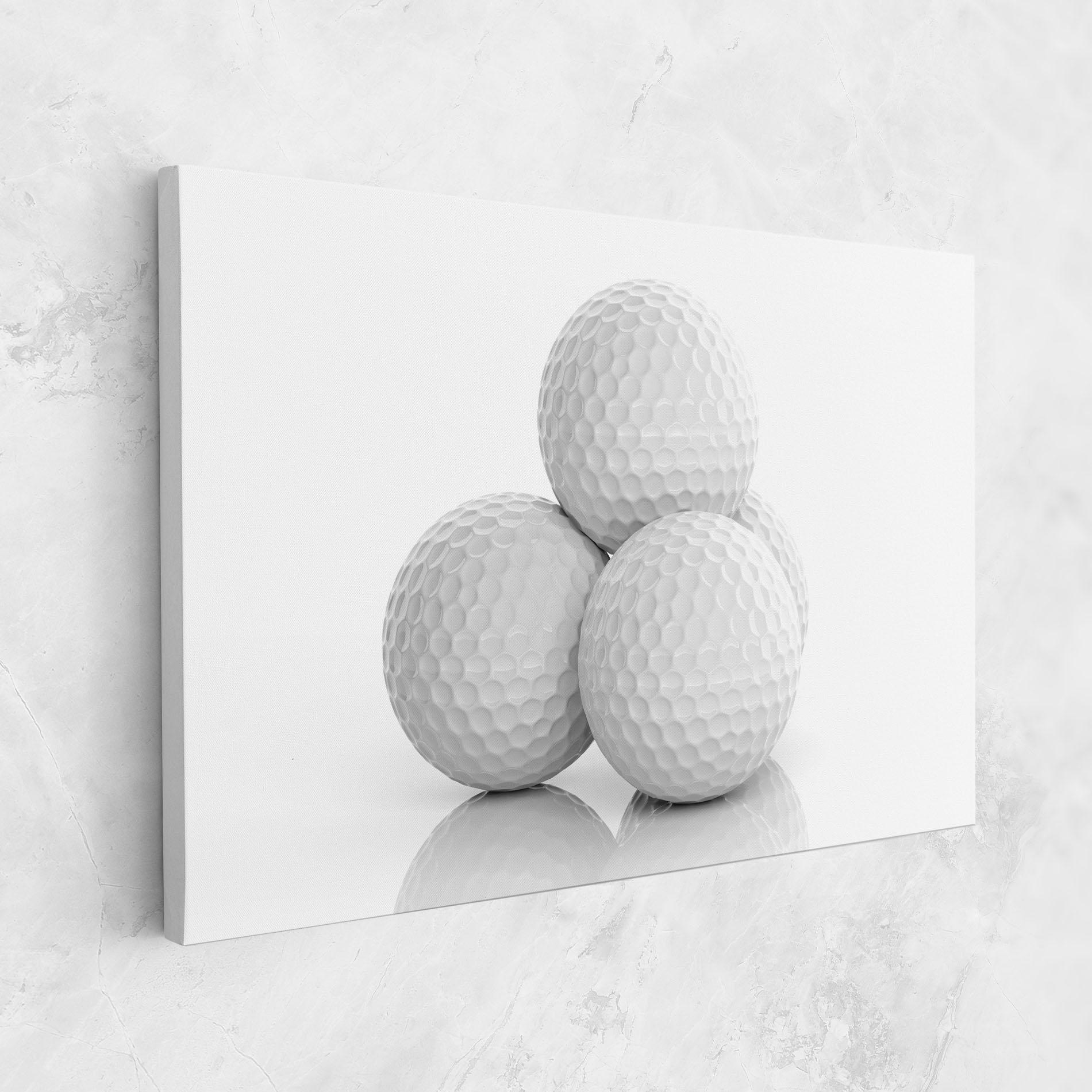 Tablou Canvas 3d Golf Balls mockup 1