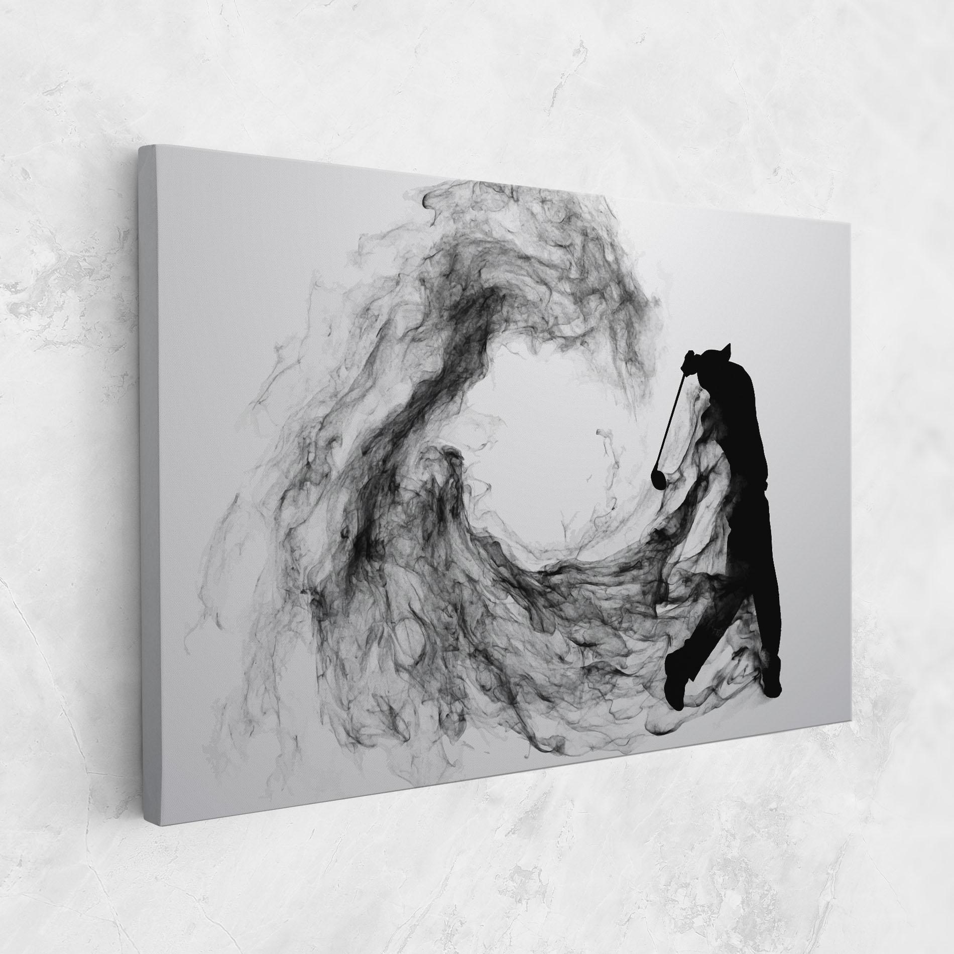 Tablou Canvas Black Smoke Golf mockup 1