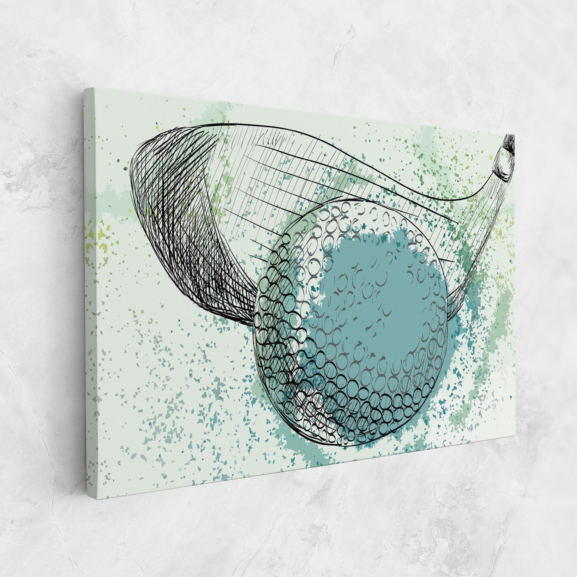 Tablou Canvas Blue Golf mockup 1