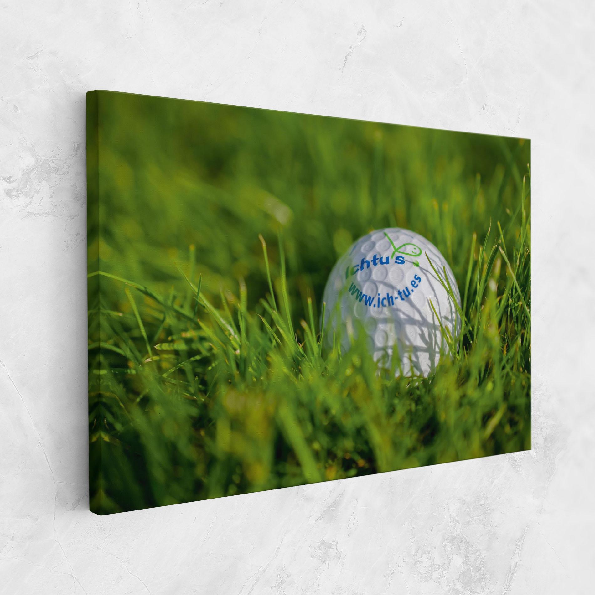 Tablou Canvas Golf Ball In Grass mockup 1