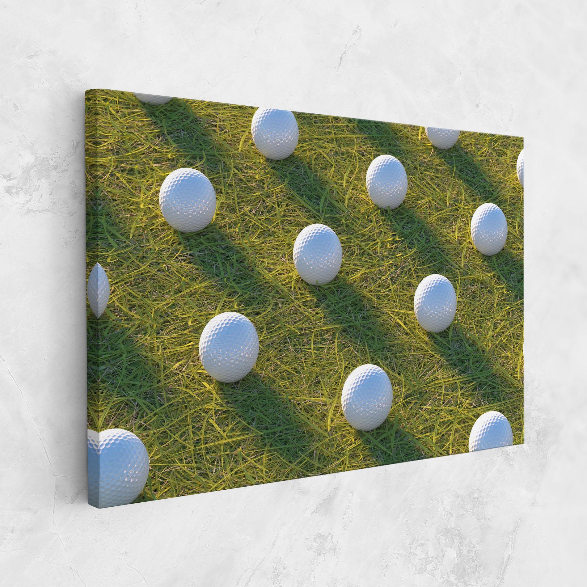 Tablou Canvas Golf Ball On Grass mockup 1