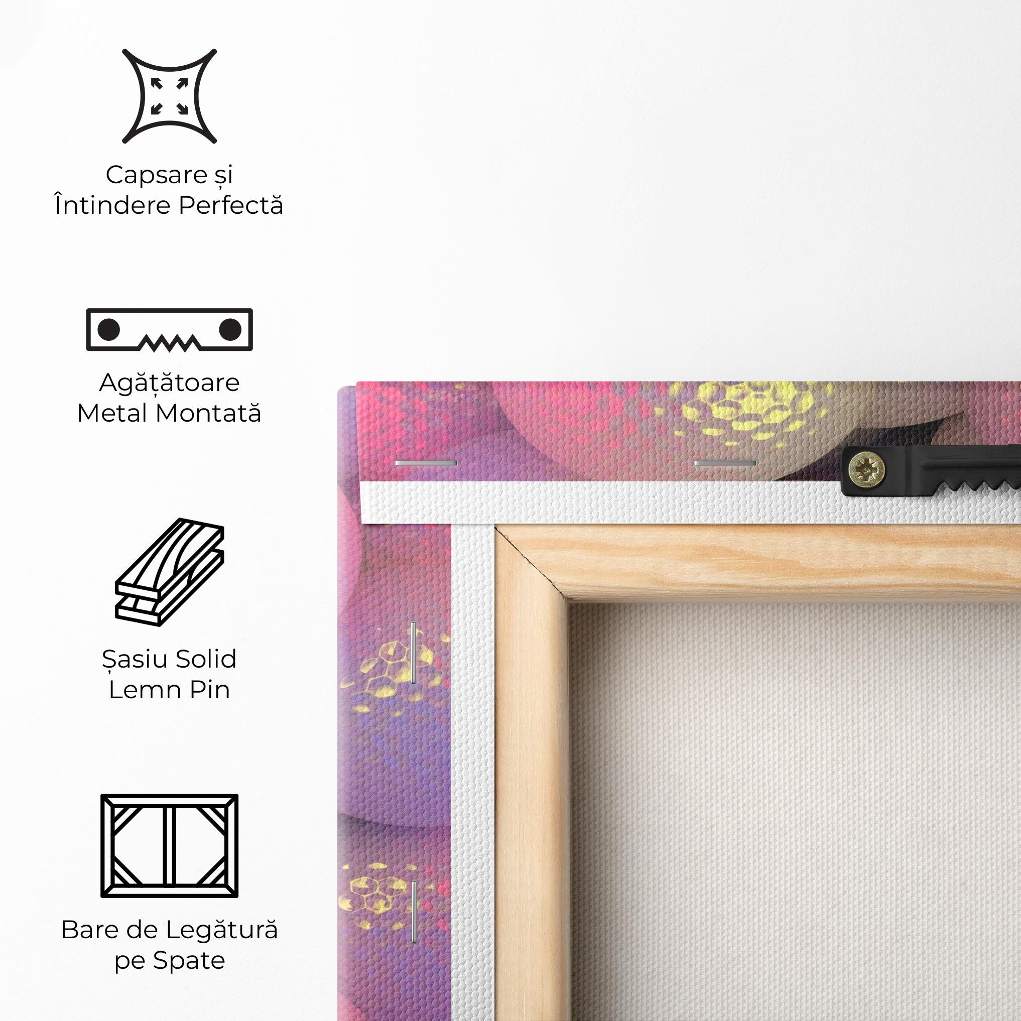 Tablou Canvas Purple Light Golf Ball mockup 5