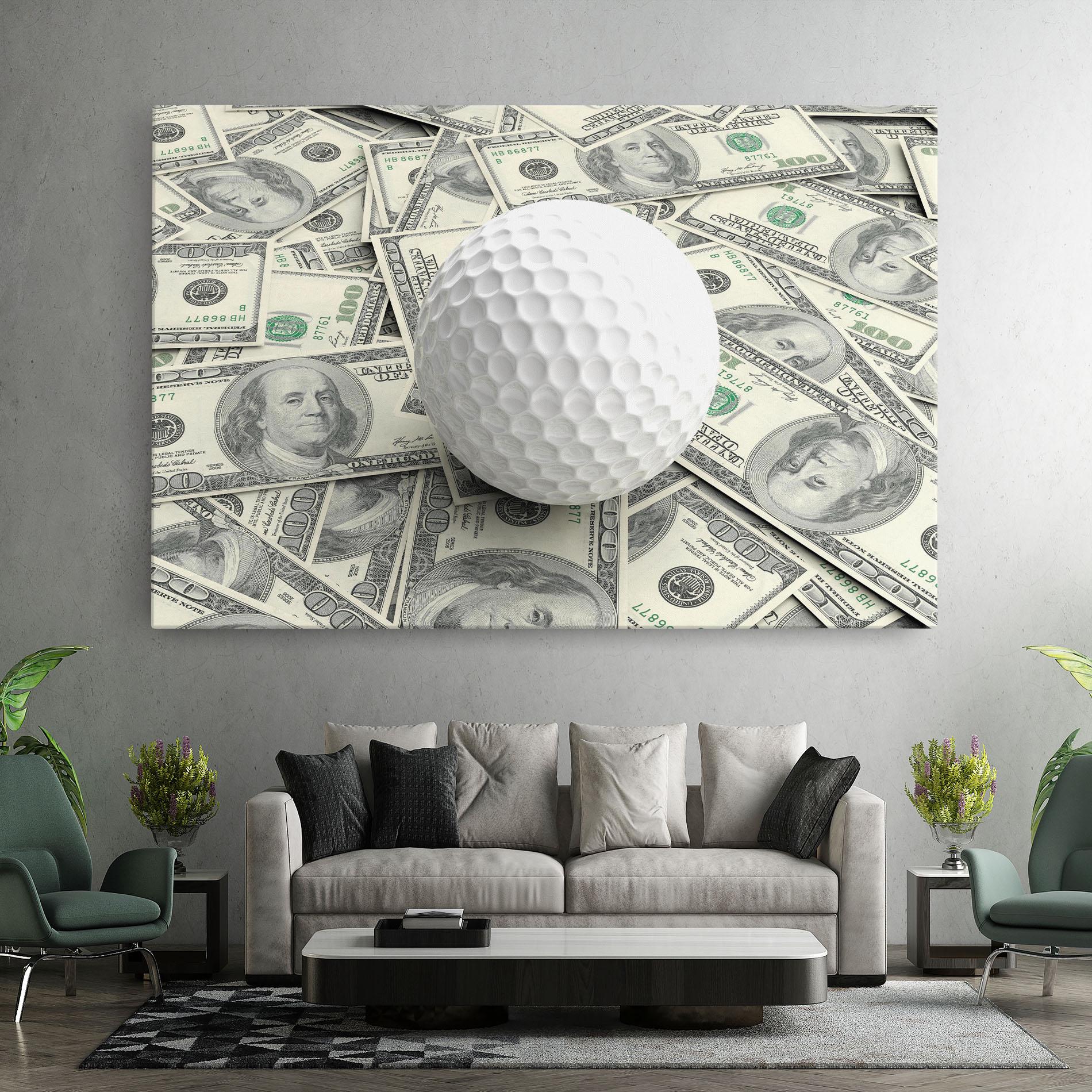 Tablou Canvas 3d Golf Ball mockup 7