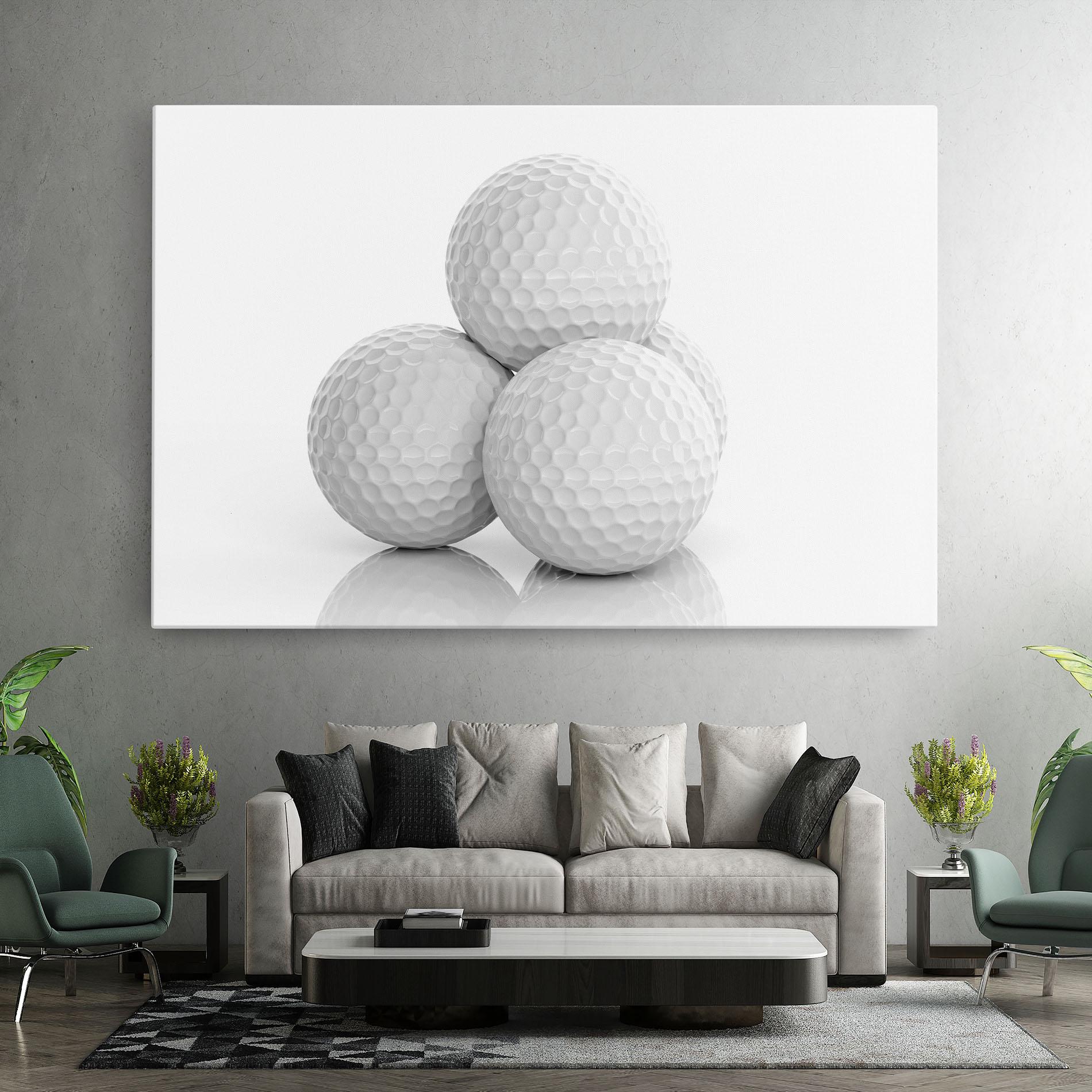 Tablou Canvas 3d Golf Balls mockup 7