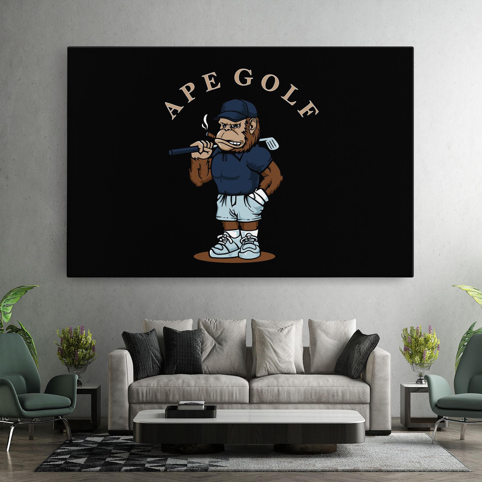 Tablou Canvas Ape Golf mockup 7