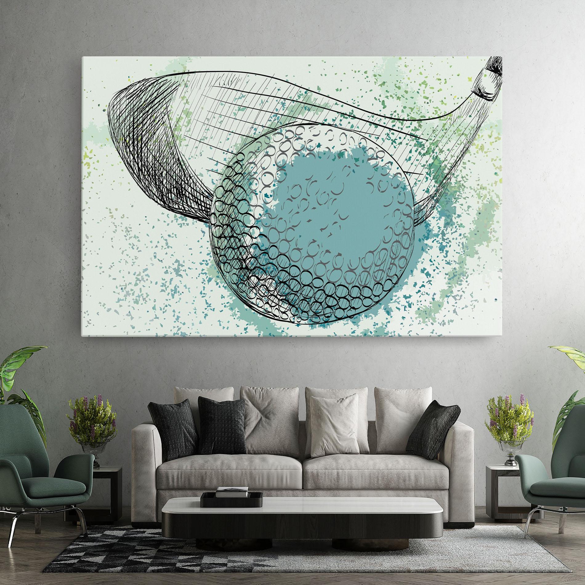 Tablou Canvas Blue Golf mockup 7