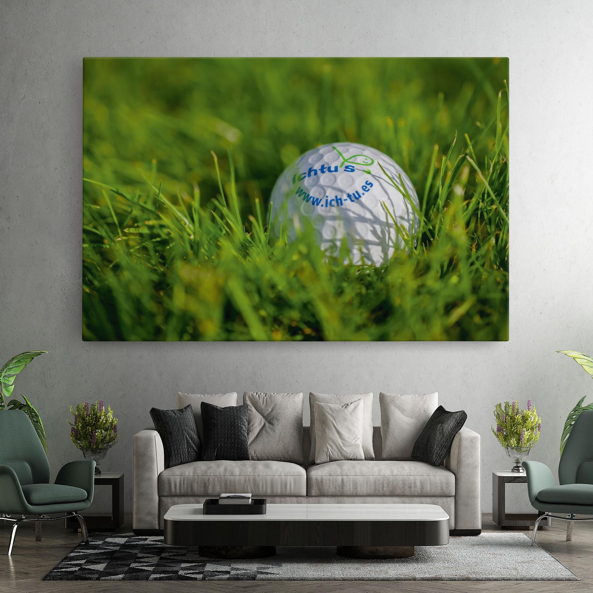 Tablou Canvas Golf Ball In Grass mockup 7