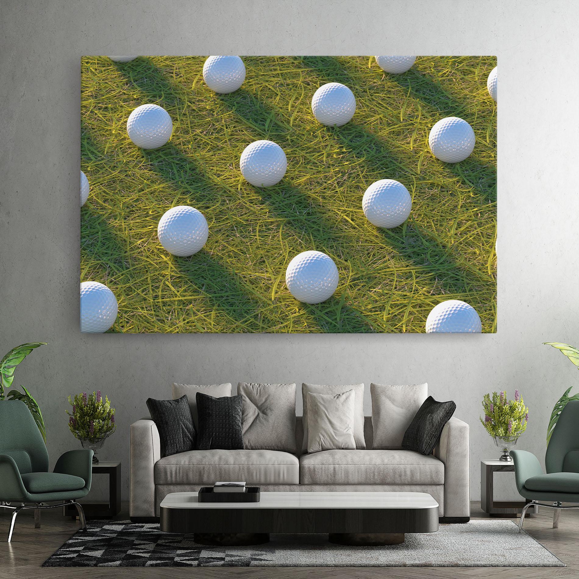 Tablou Canvas Golf Ball On Grass mockup 7
