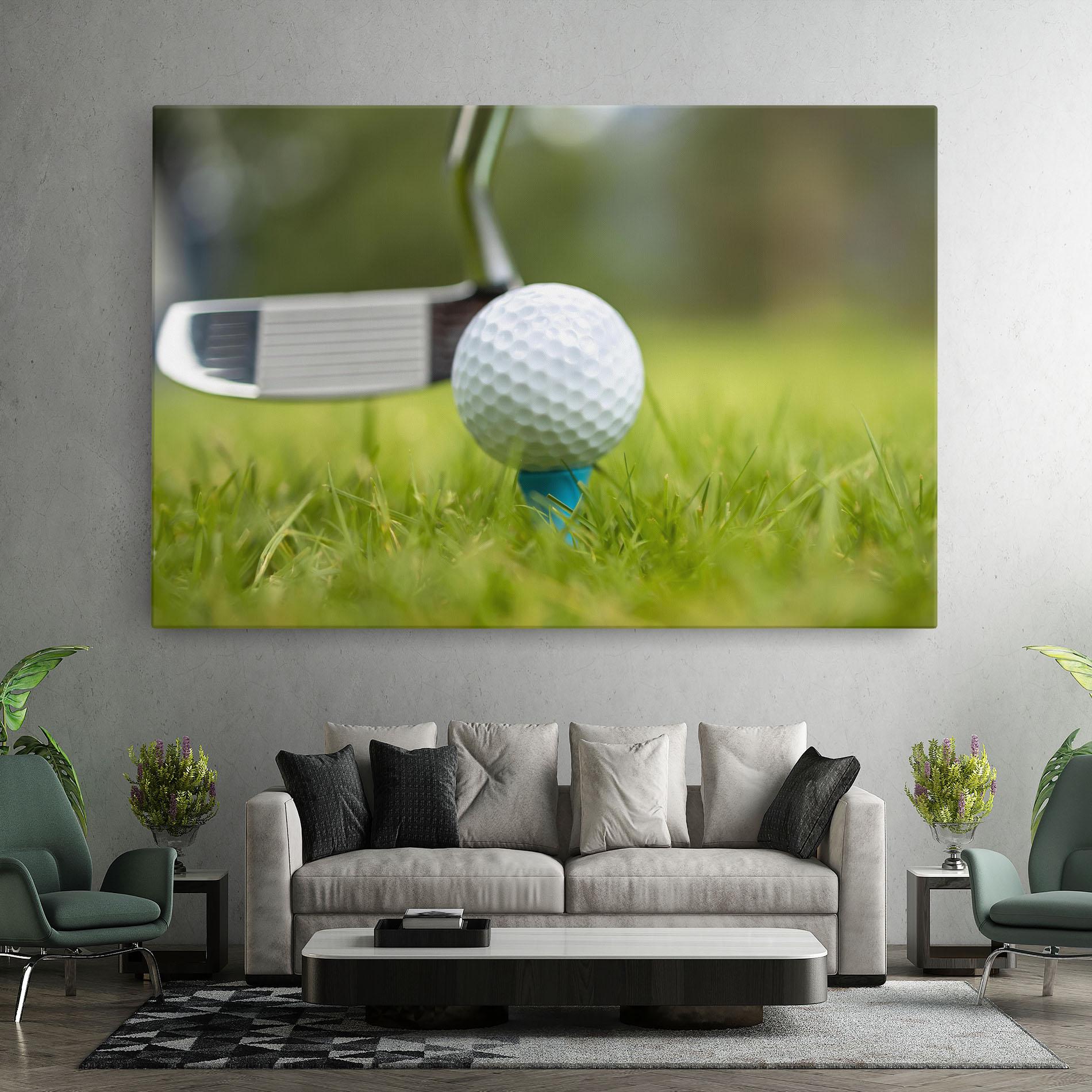 Tablou Canvas Golf Ball Tee mockup 7