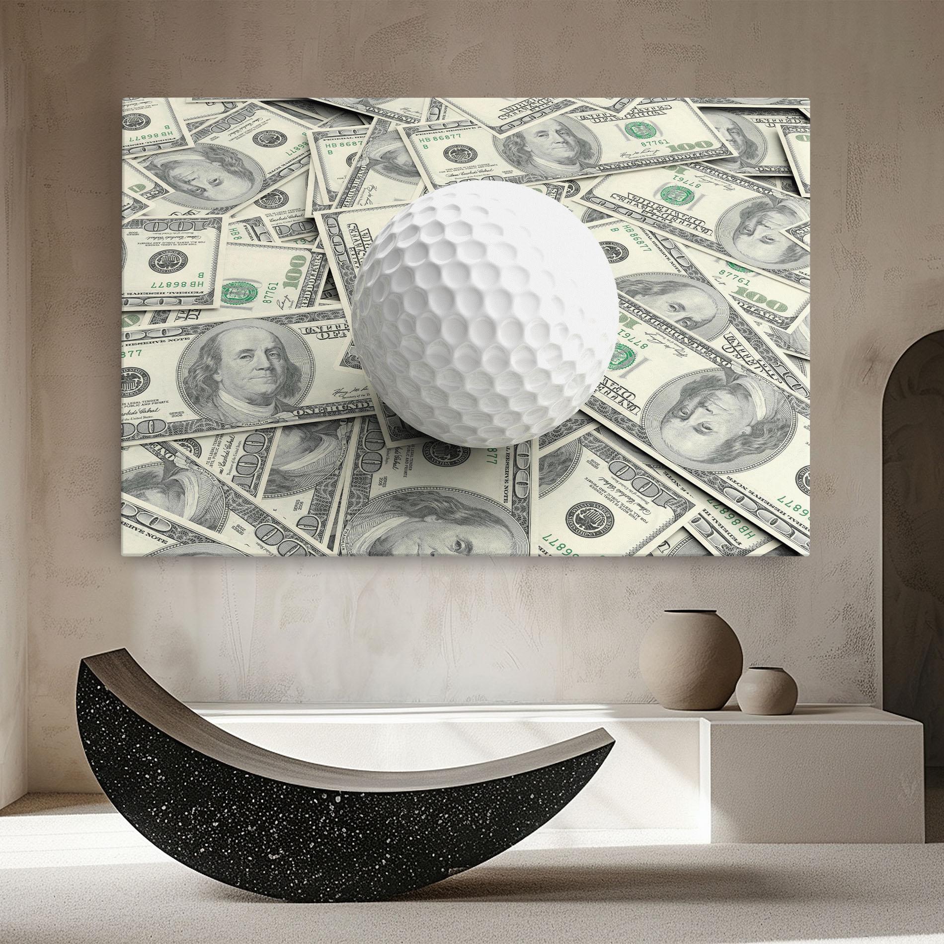 Tablou Canvas 3d Golf Ball mockup 8