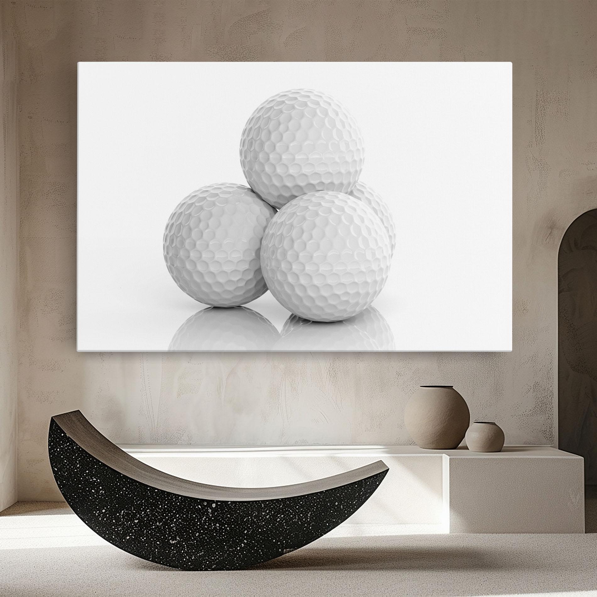 Tablou Canvas 3d Golf Balls mockup 8