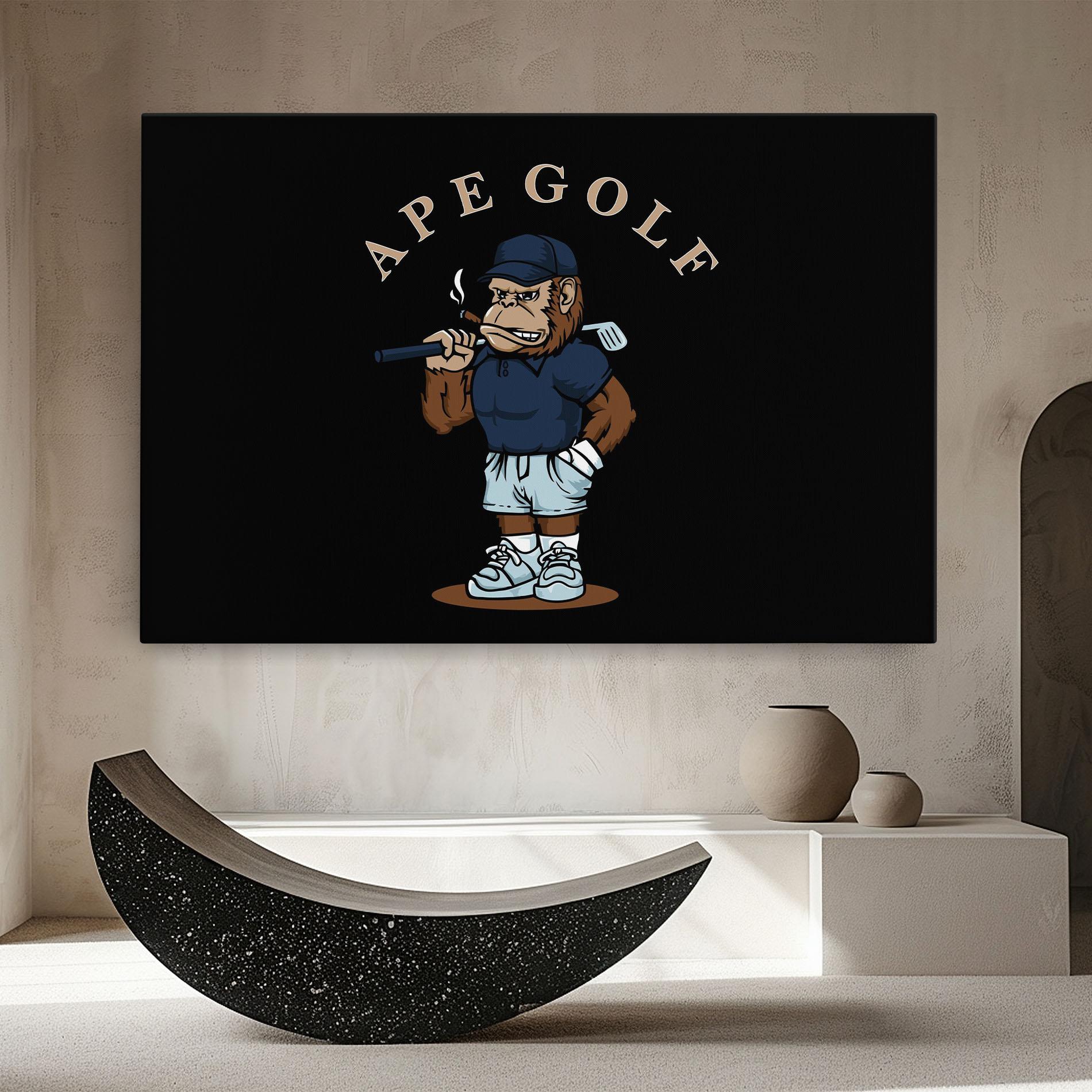 Tablou Canvas Ape Golf mockup 8