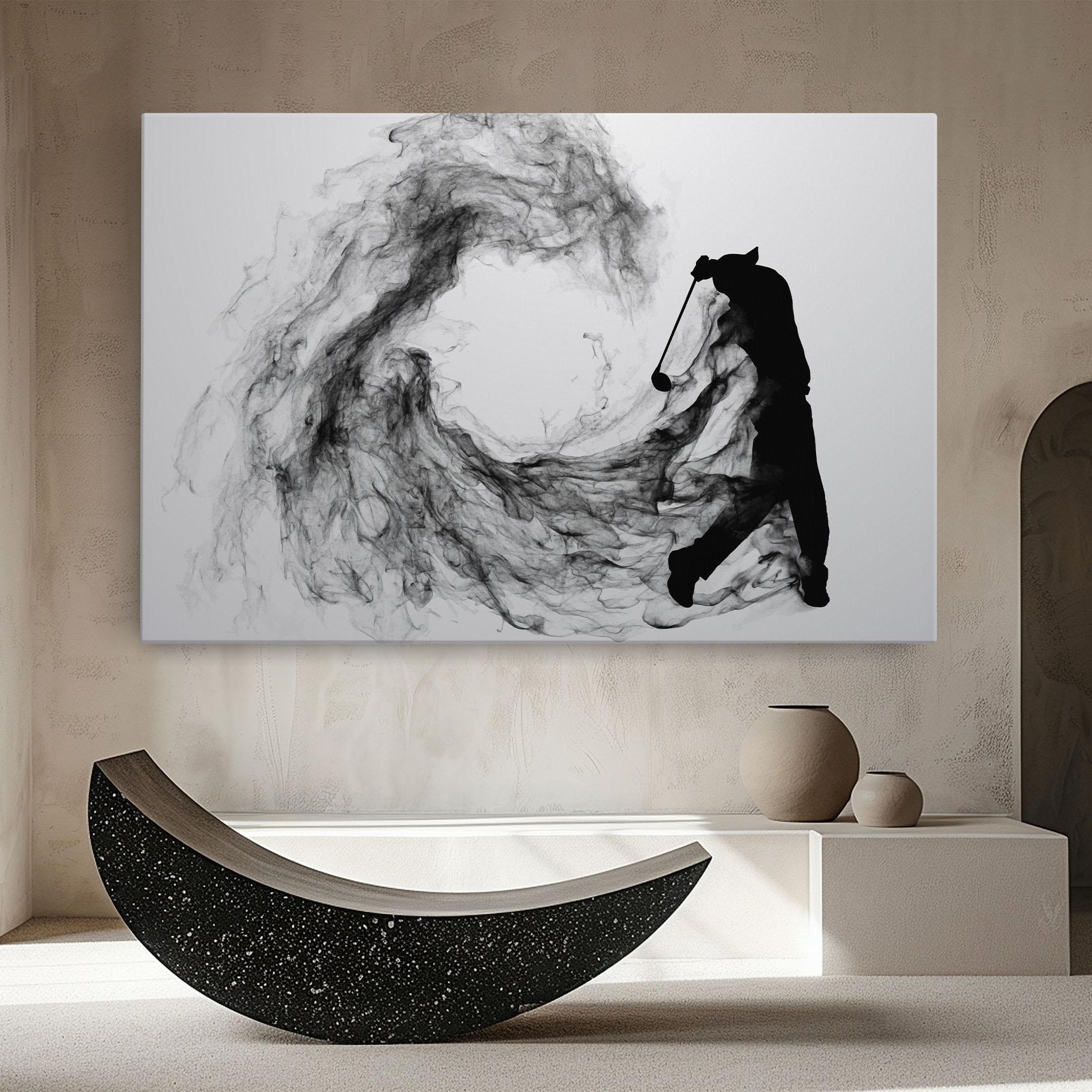 Tablou Canvas Black Smoke Golf mockup 8