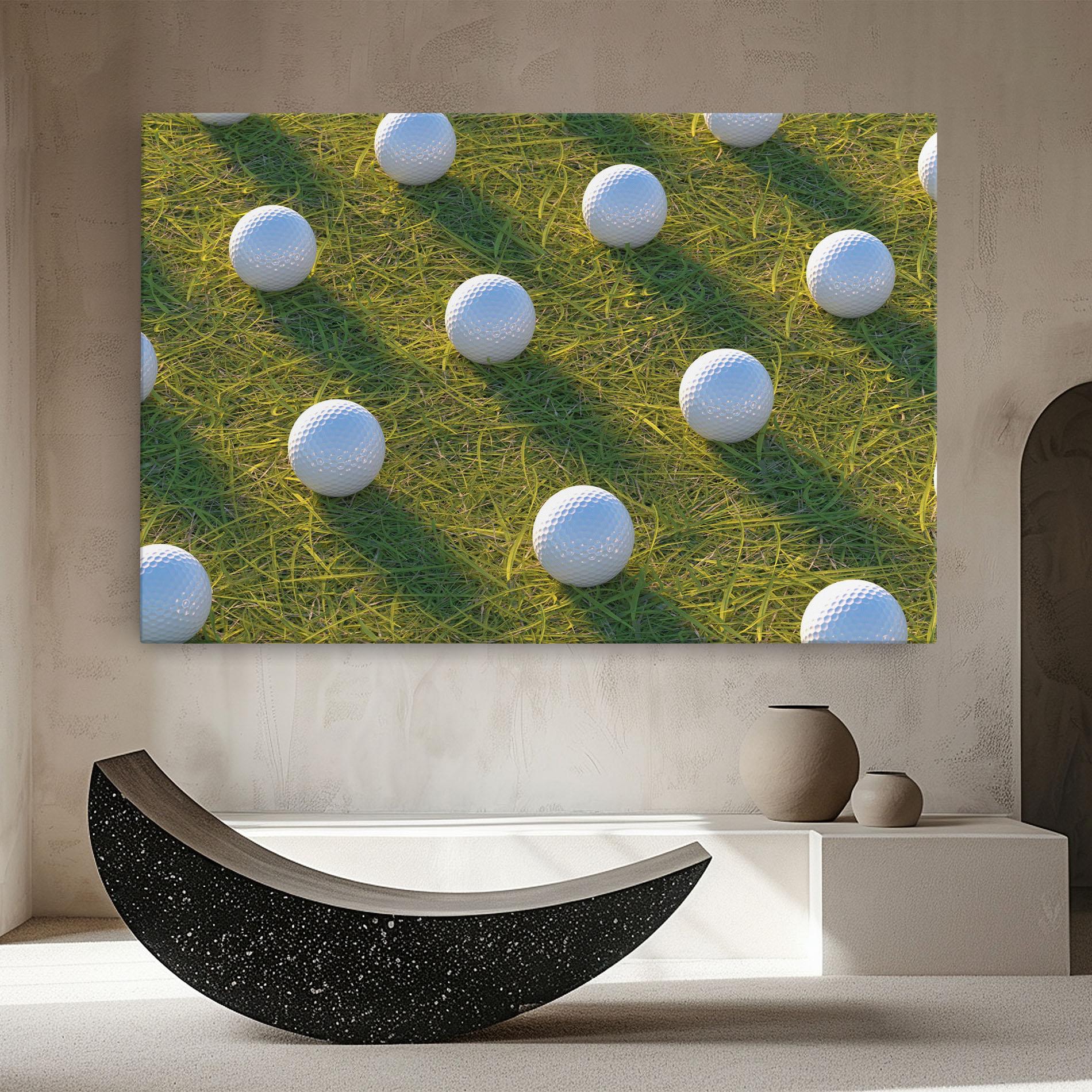 Tablou Canvas Golf Ball On Grass mockup 8