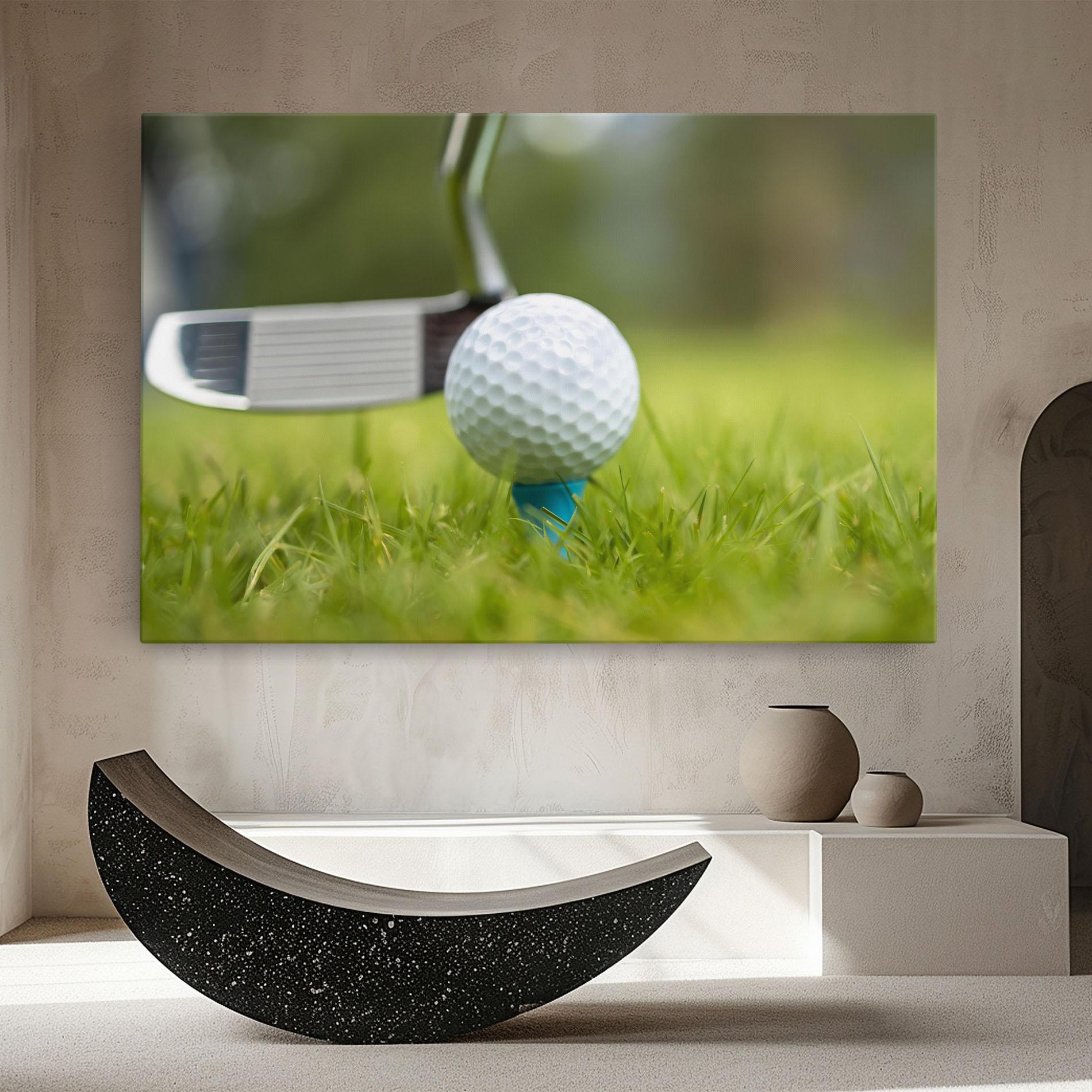 Tablou Canvas Golf Ball Tee mockup 8