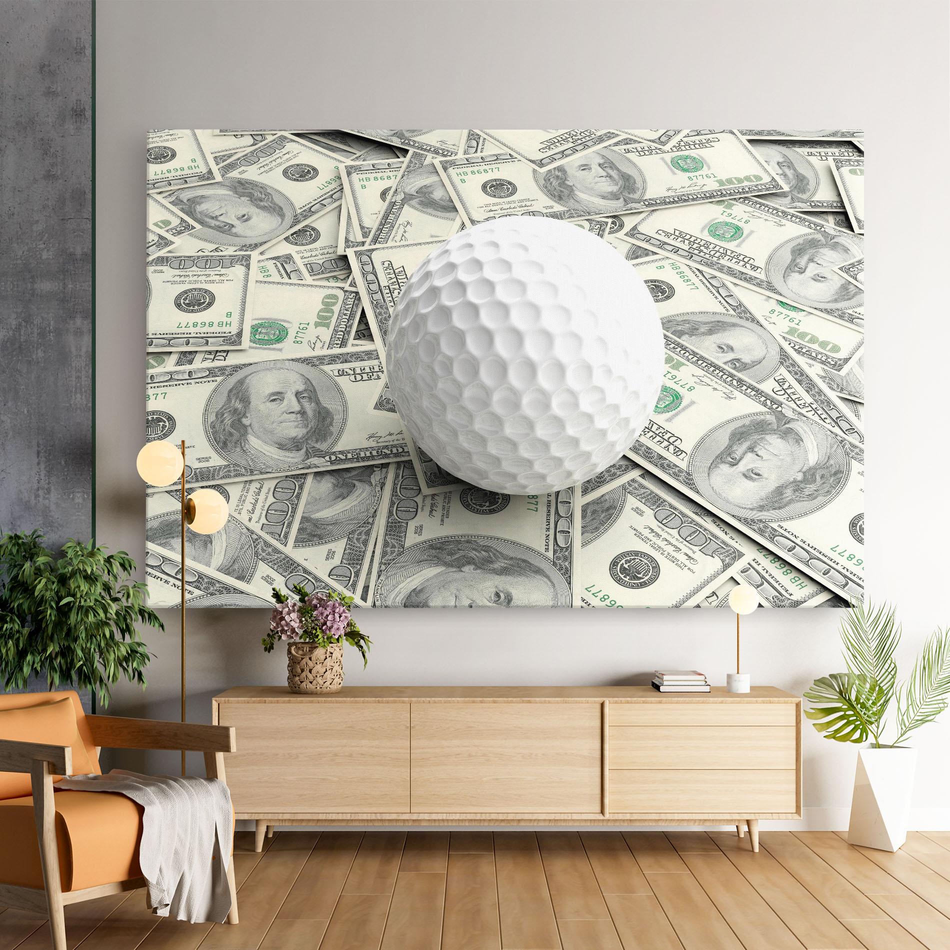 Tablou Canvas 3d Golf Ball mockup 9