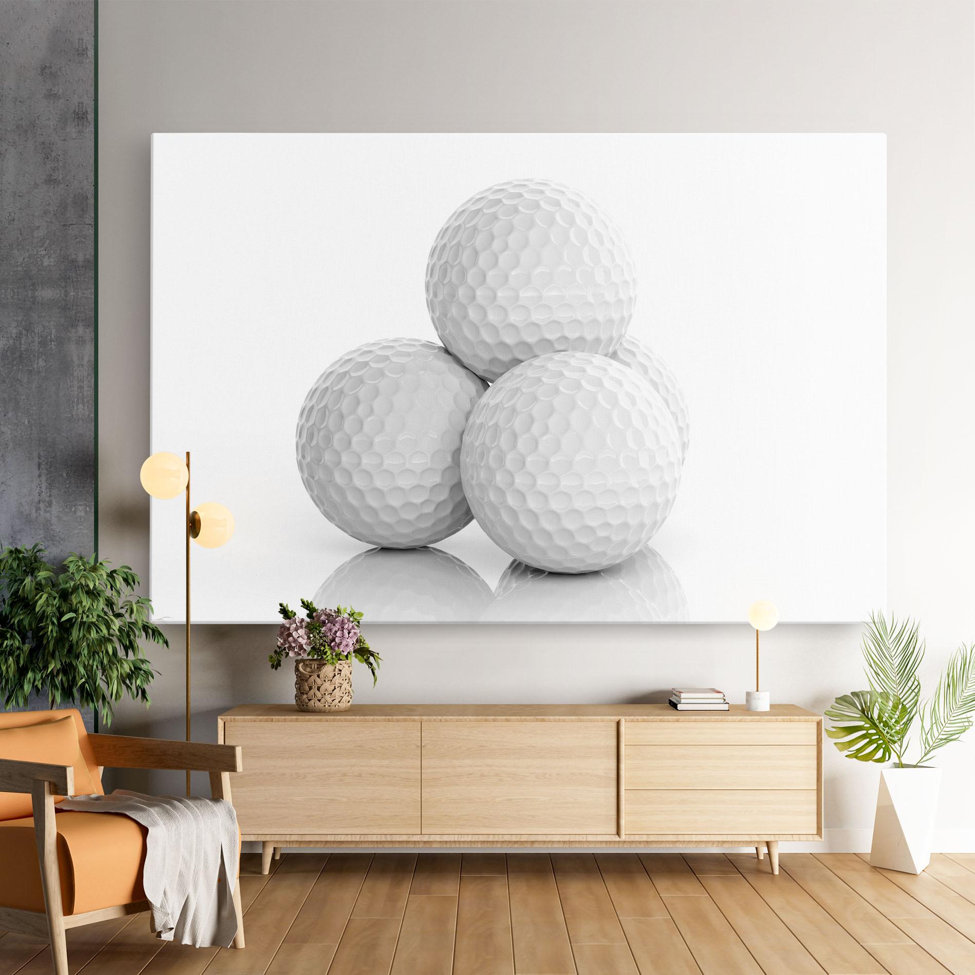 Tablou Canvas 3d Golf Balls mockup 9